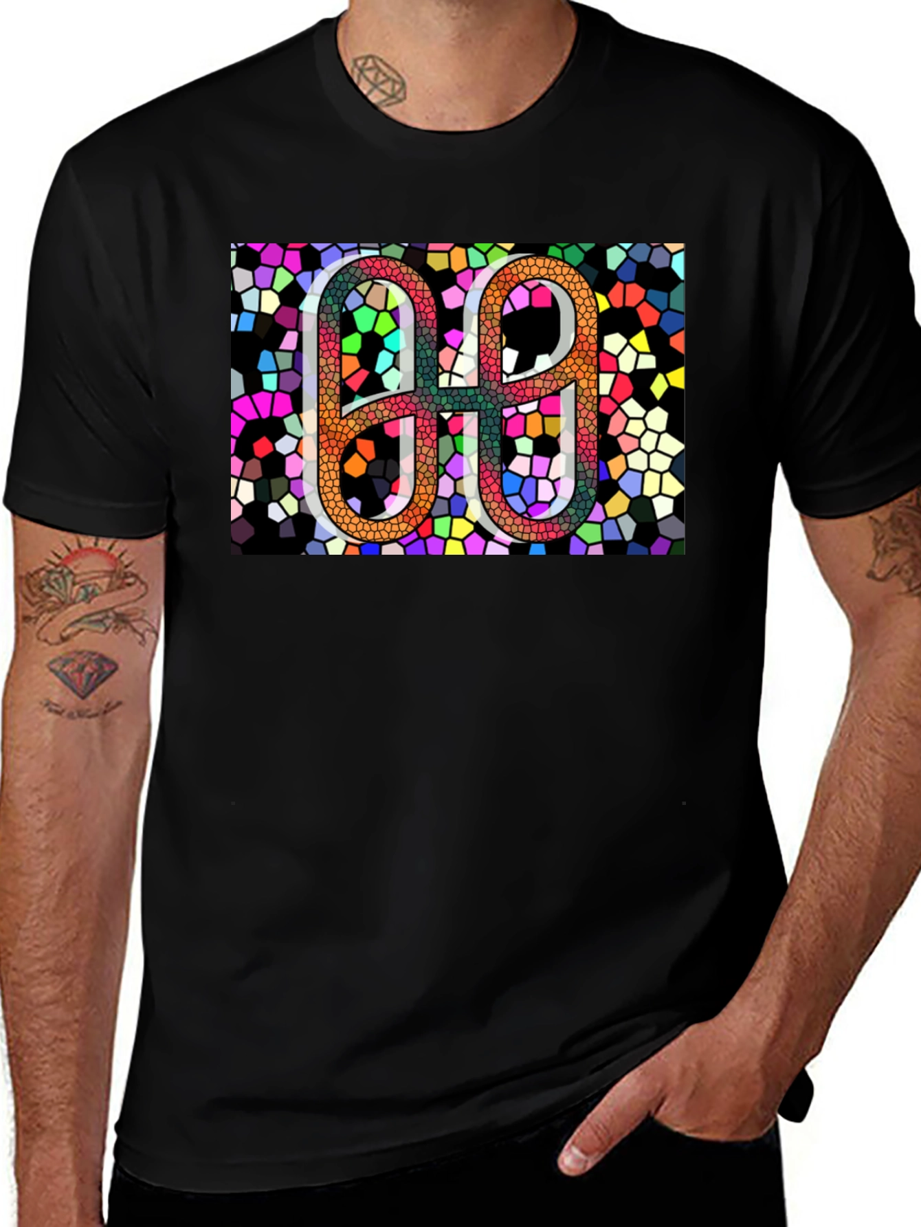 Abstract Mosaic Number T-Shirt