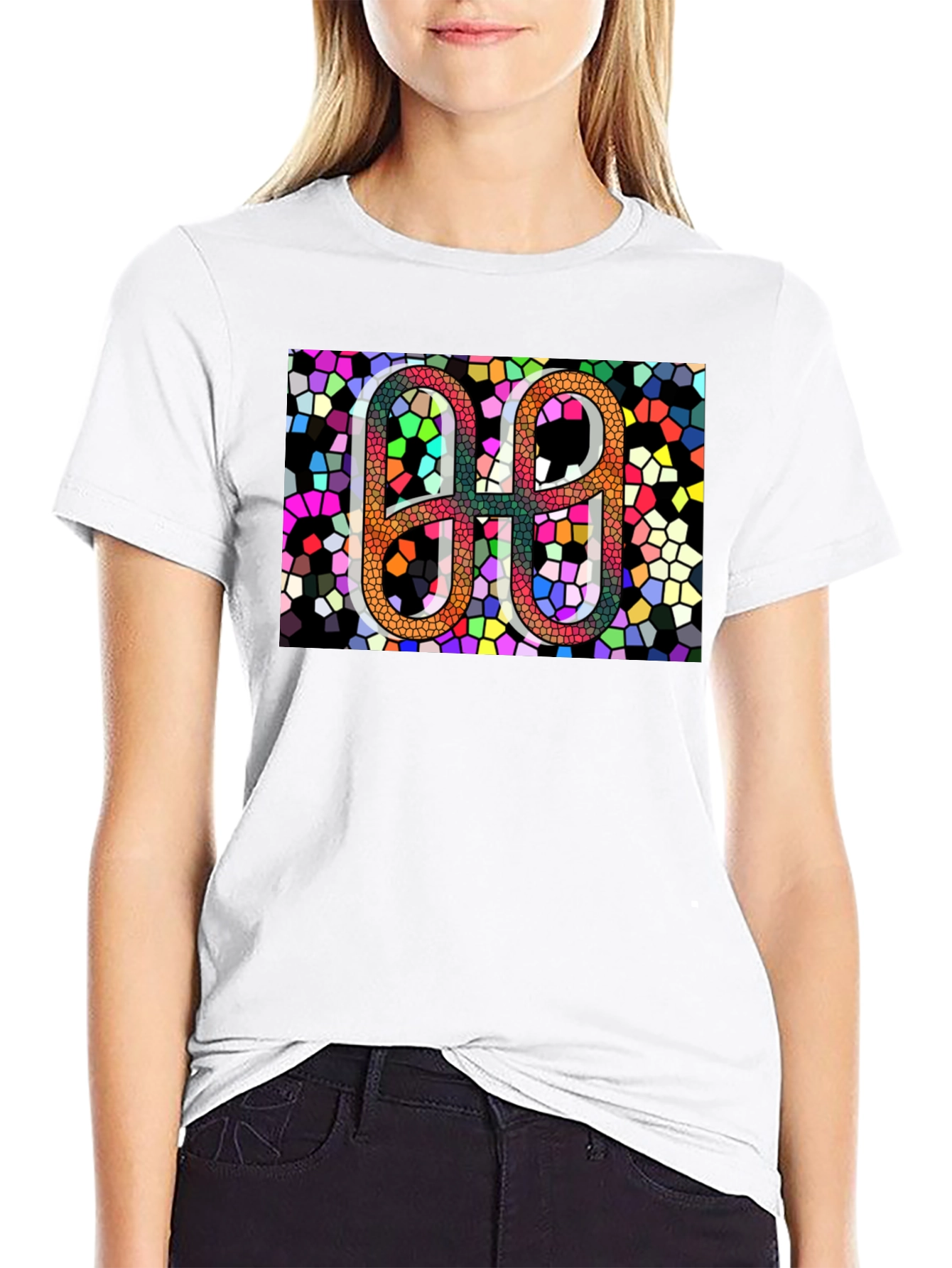 Abstract Mosaic Number T-Shirt