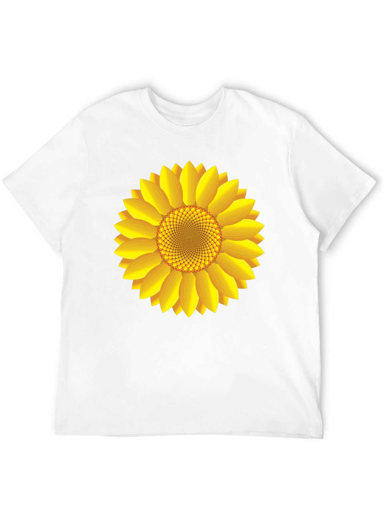 Sunflower Graphic Print Black T-Shirt