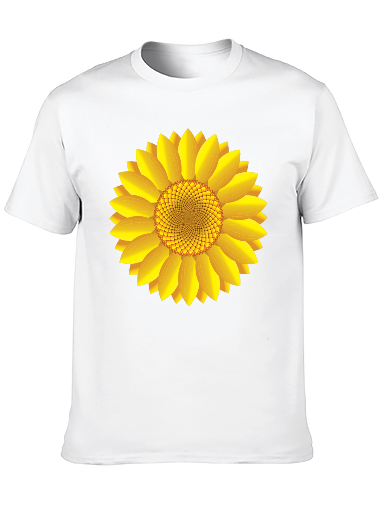 Sunflower Graphic Print Black T-Shirt
