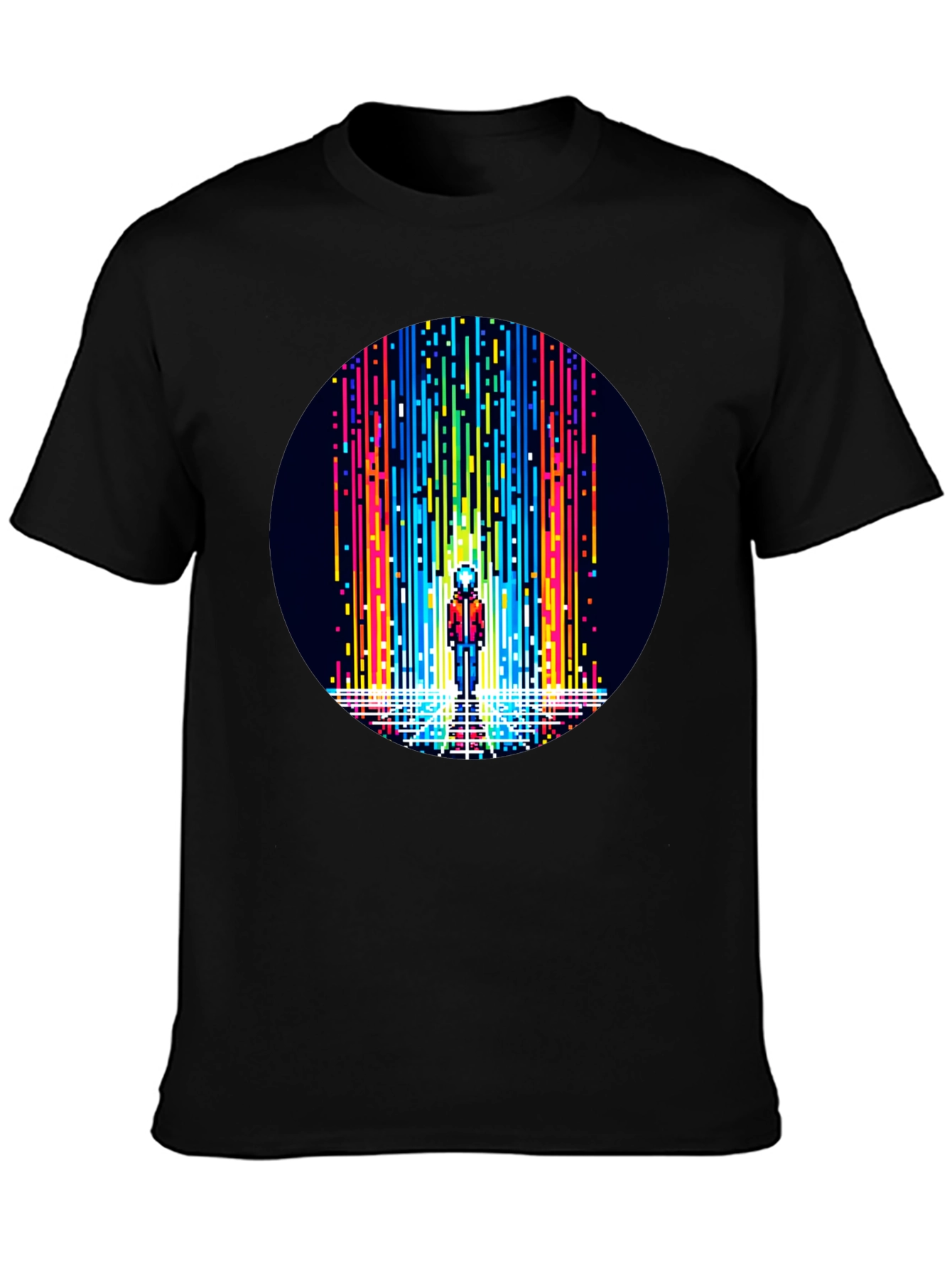 Pixel Art Rainbow Waterfall T-Shirt