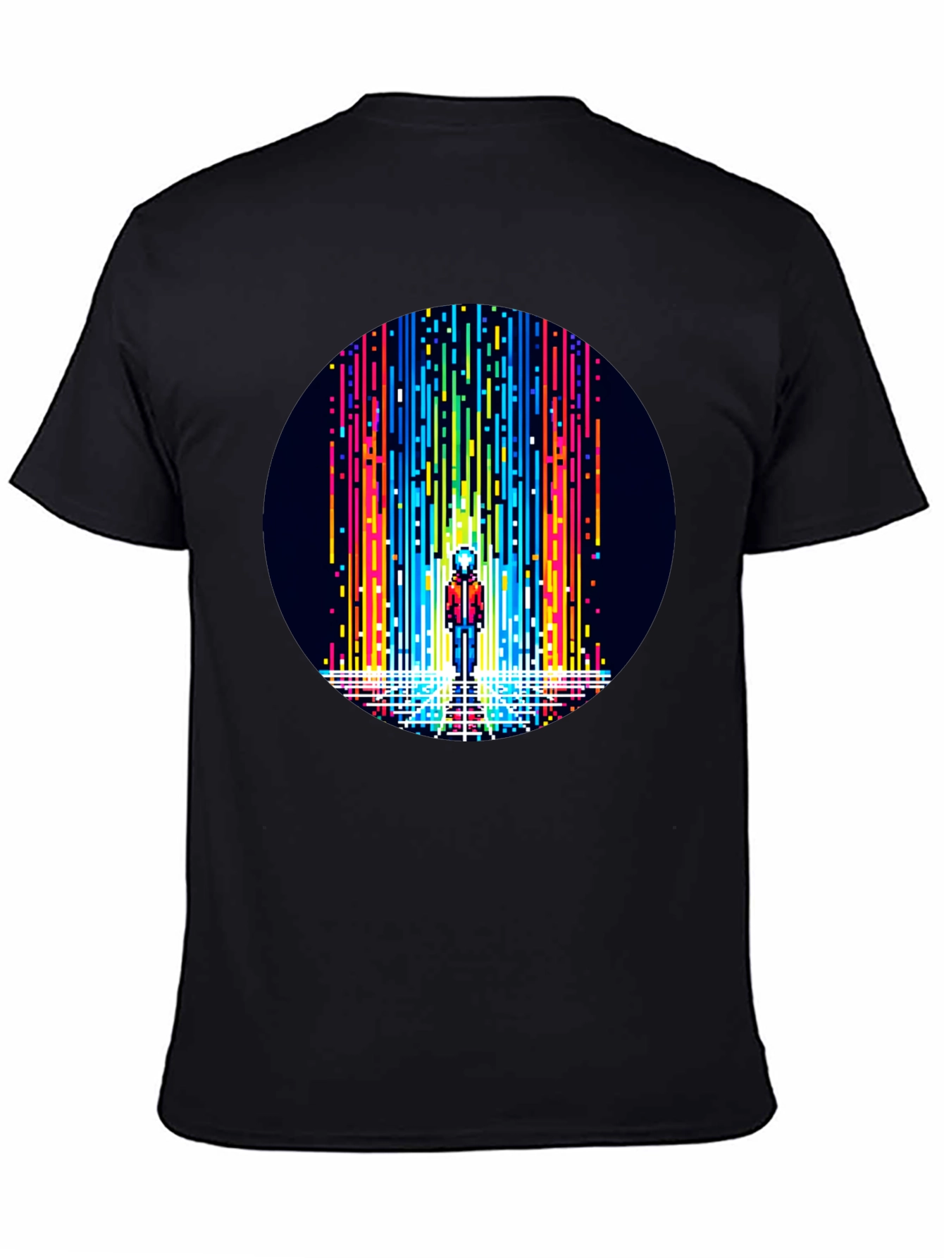 Pixel Art Rainbow Waterfall T-Shirt
