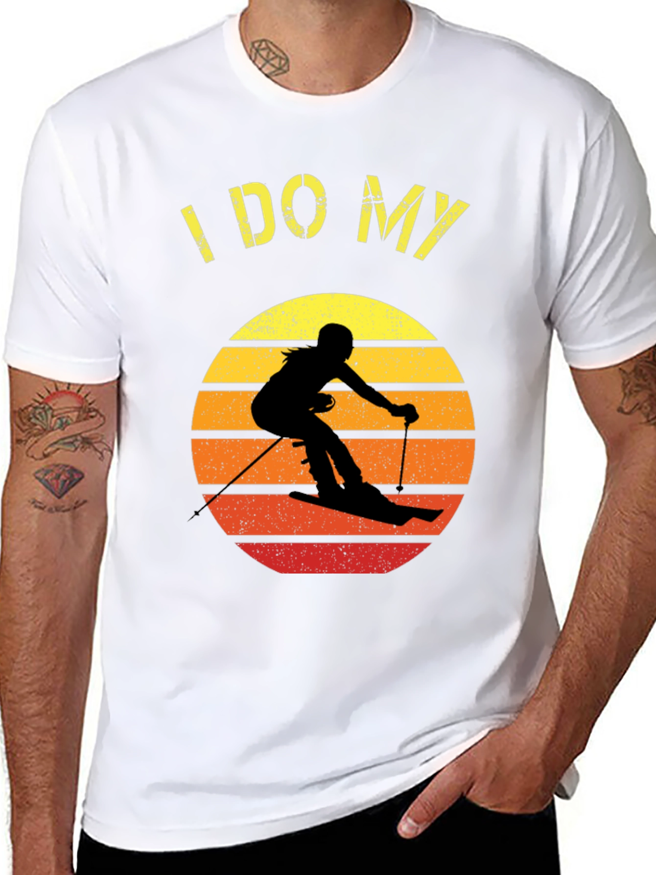 I DO MY Own Stunts Skiing Graphic Tee