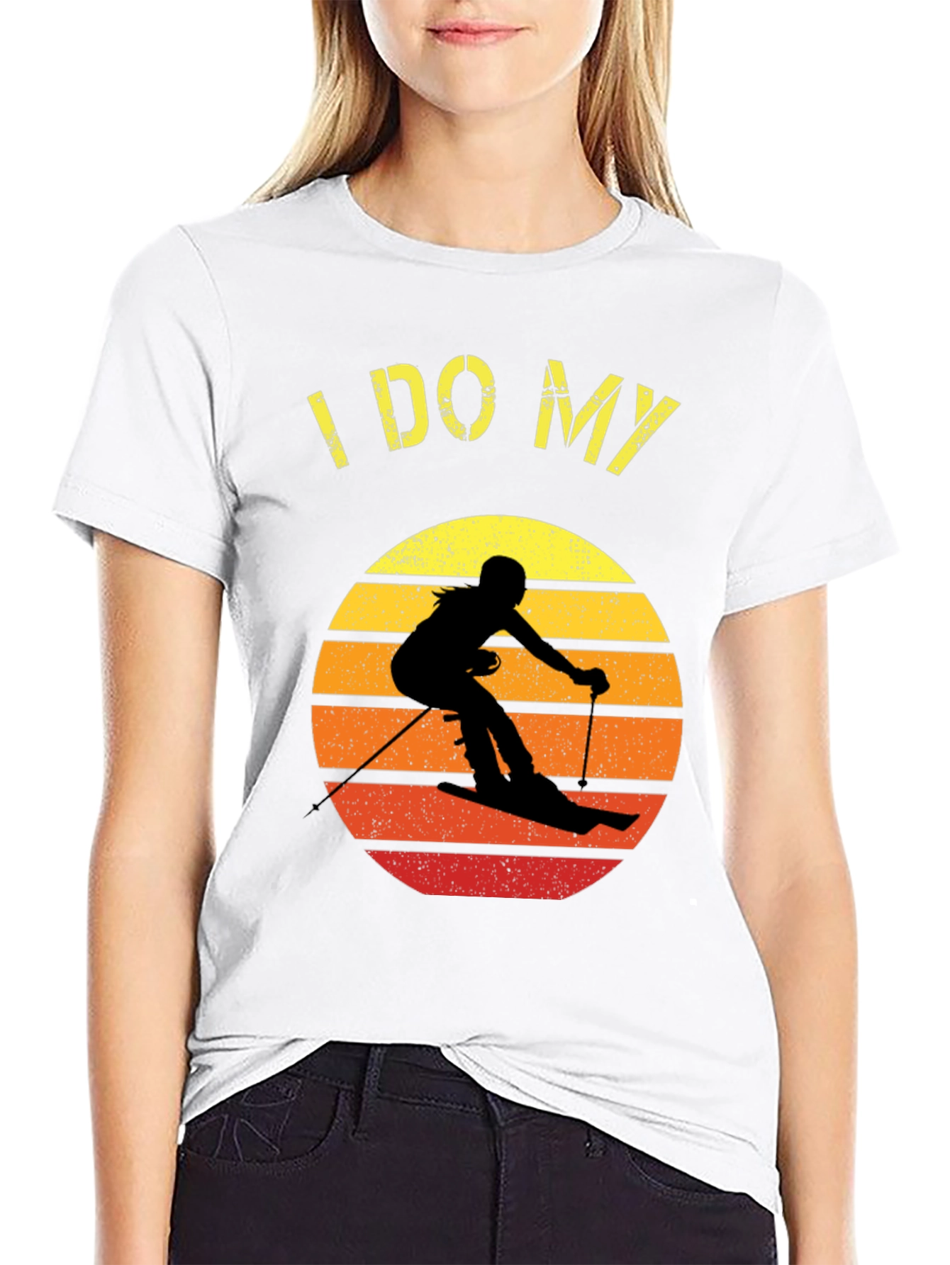 I DO MY Own Stunts Skiing Graphic Tee