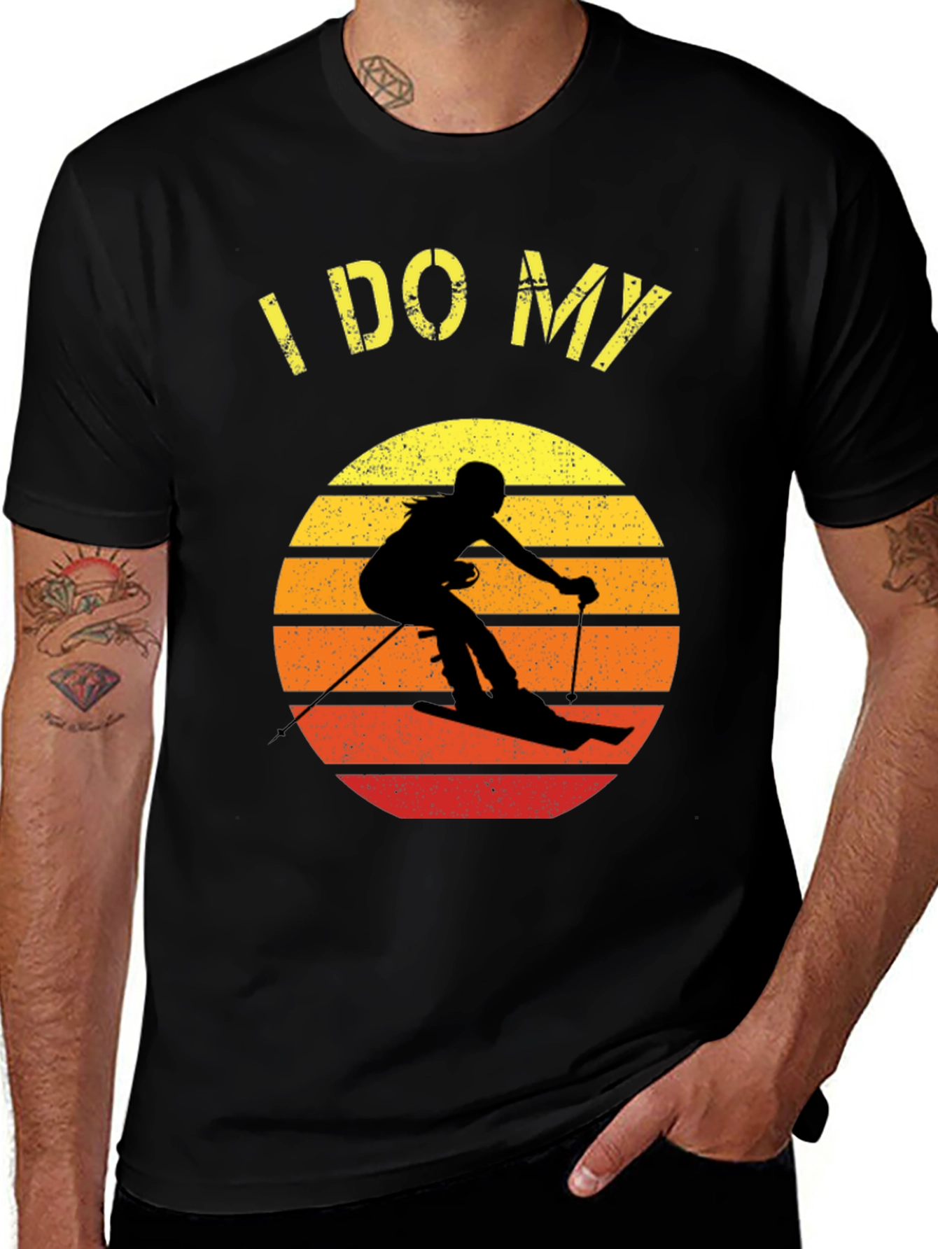 I DO MY Own Stunts Skiing Graphic Tee