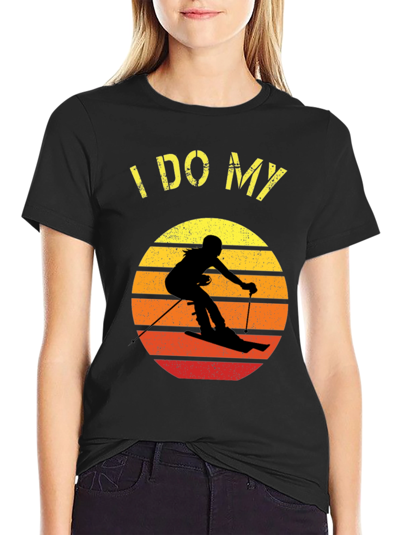I DO MY Own Stunts Skiing Graphic Tee