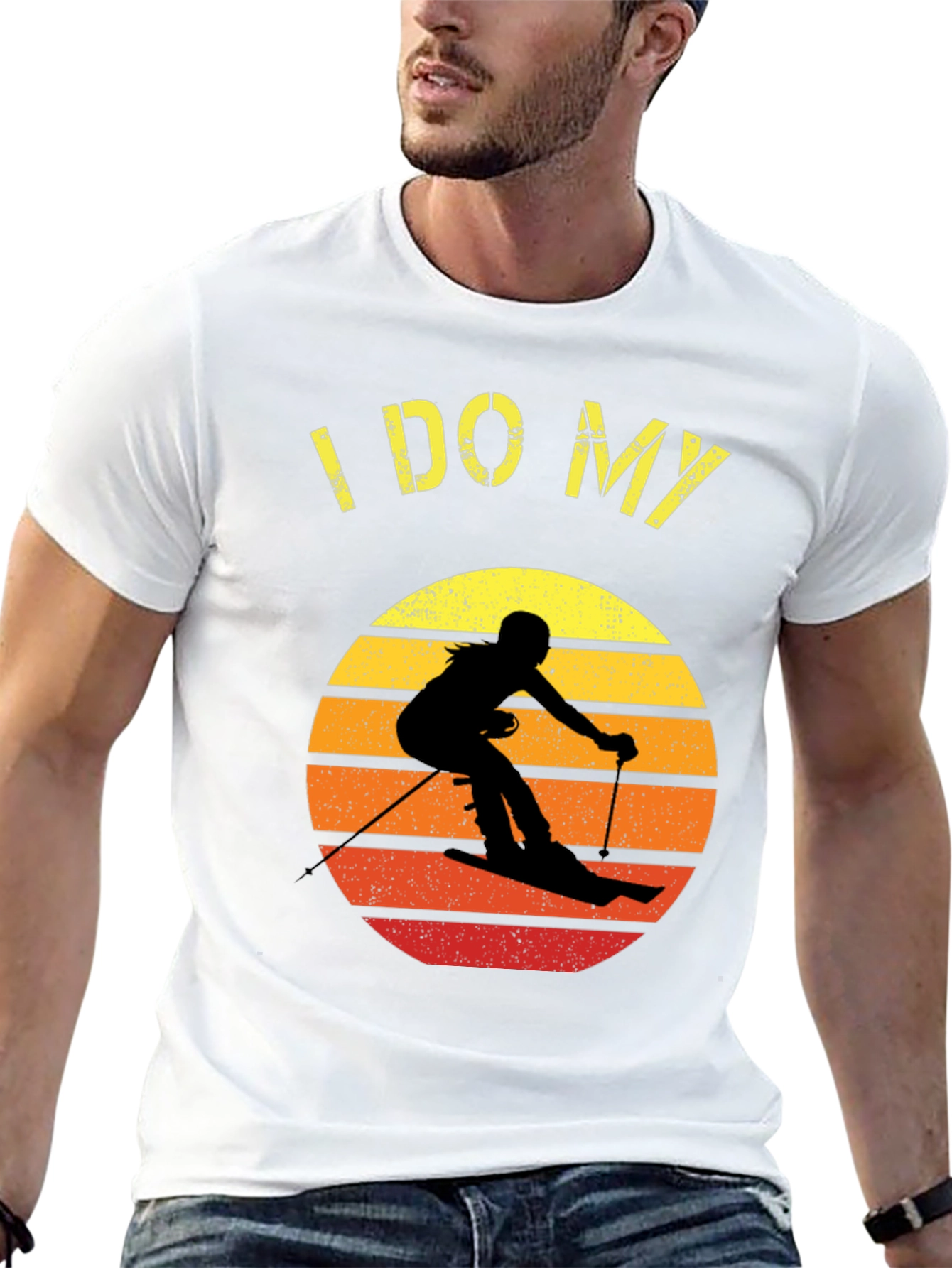 I DO MY Own Stunts Skiing Graphic Tee