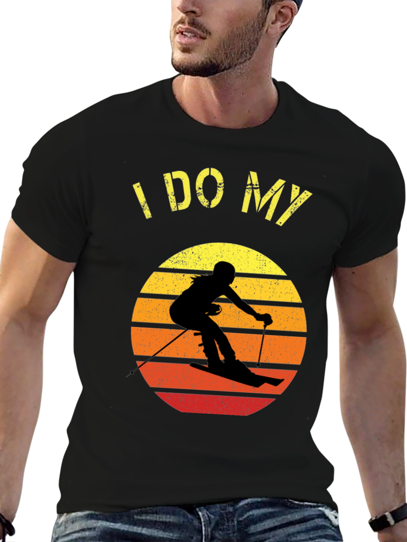 I DO MY Own Stunts Skiing Graphic Tee