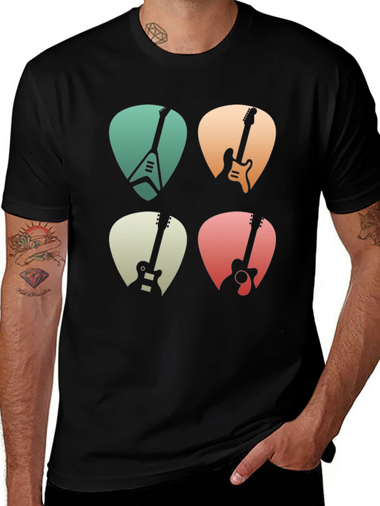 Guitar Pick T-Shirt Music Lover Tee