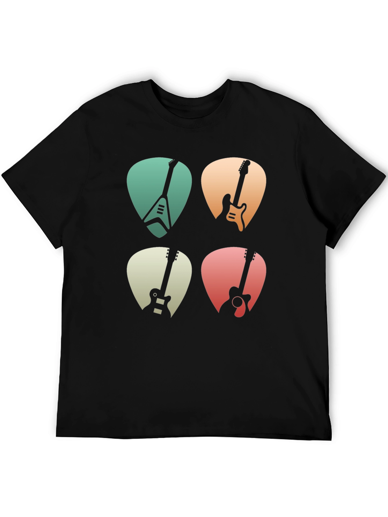 Guitar Pick T-Shirt Music Lover Tee