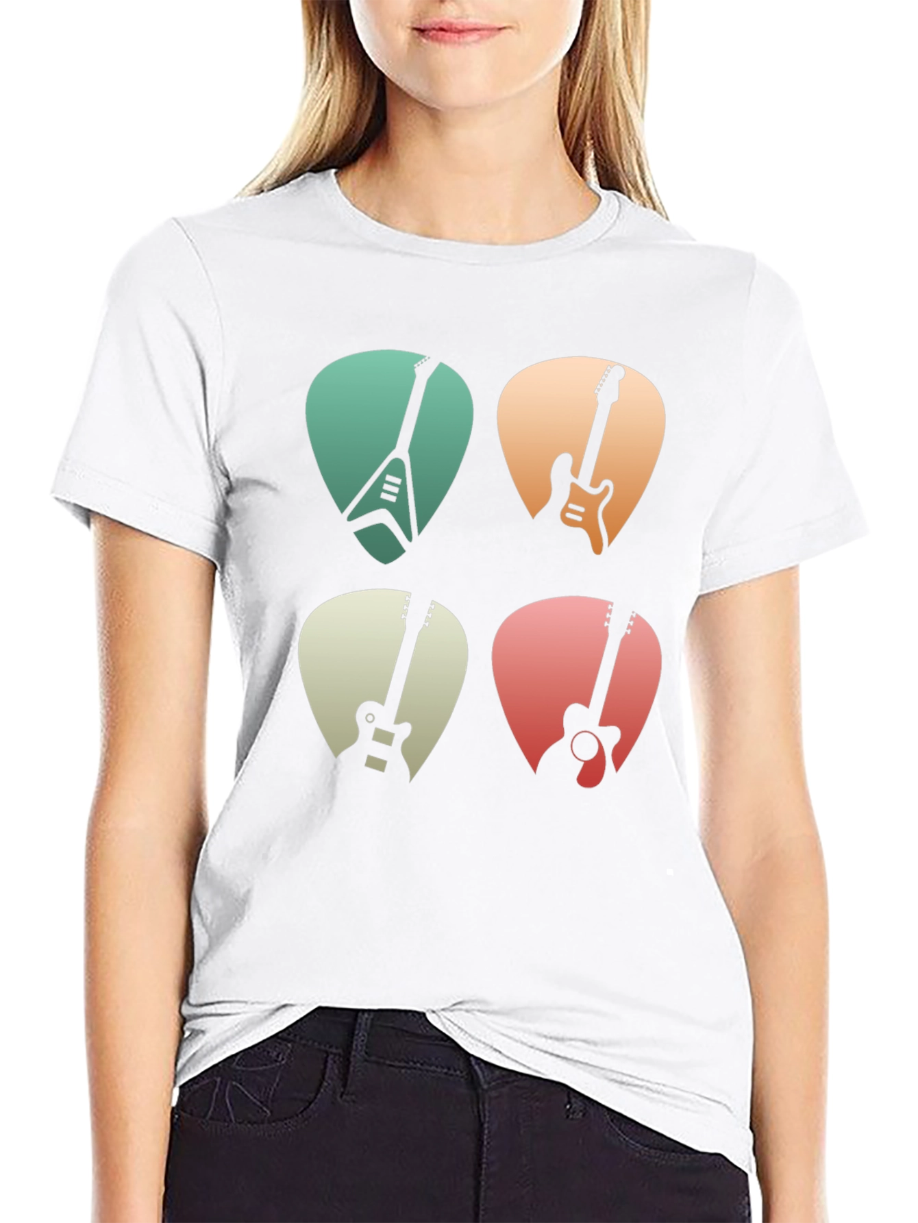 Guitar Pick T-Shirt Music Lover Tee