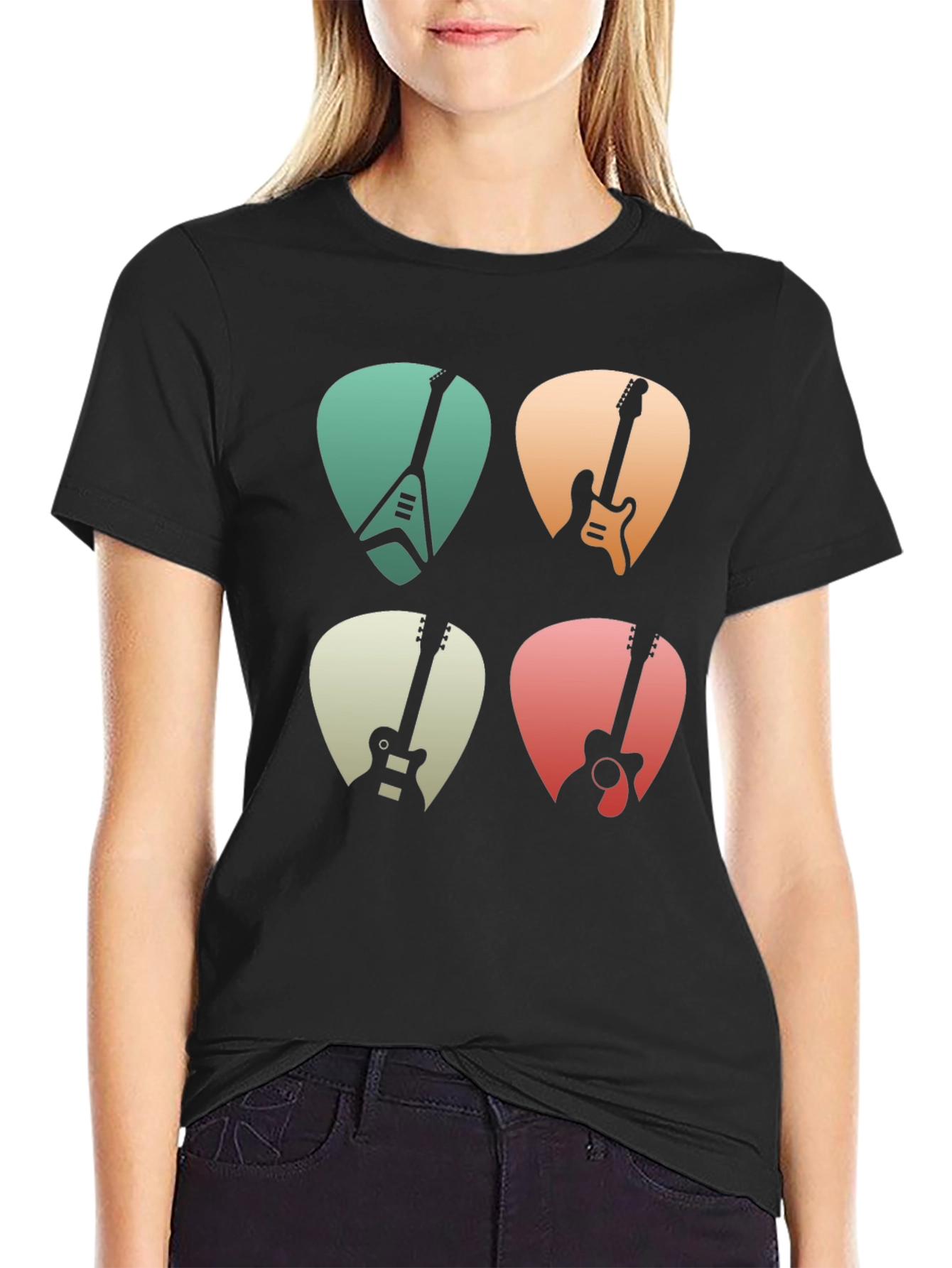Guitar Pick T-Shirt Music Lover Tee