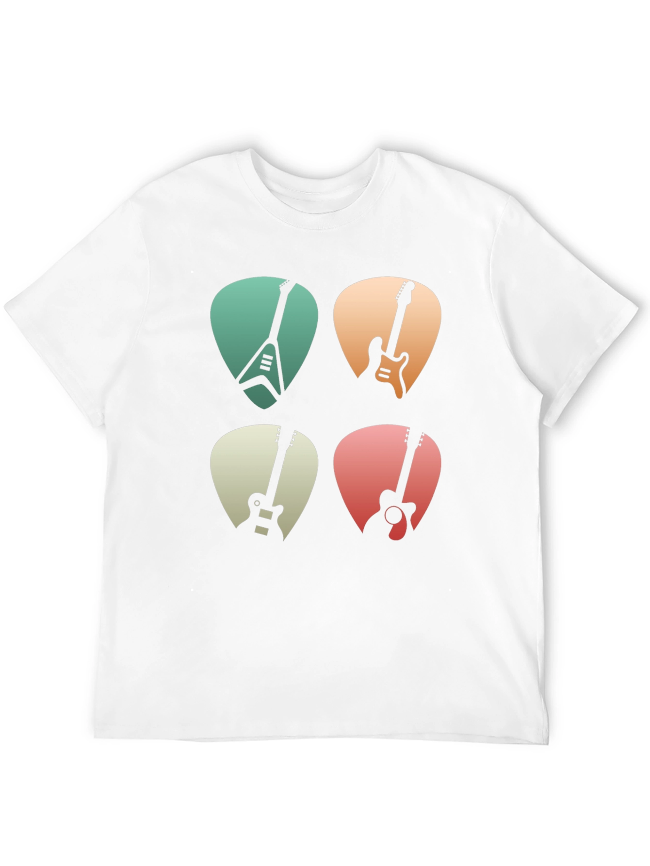 Guitar Pick T-Shirt Music Lover Tee