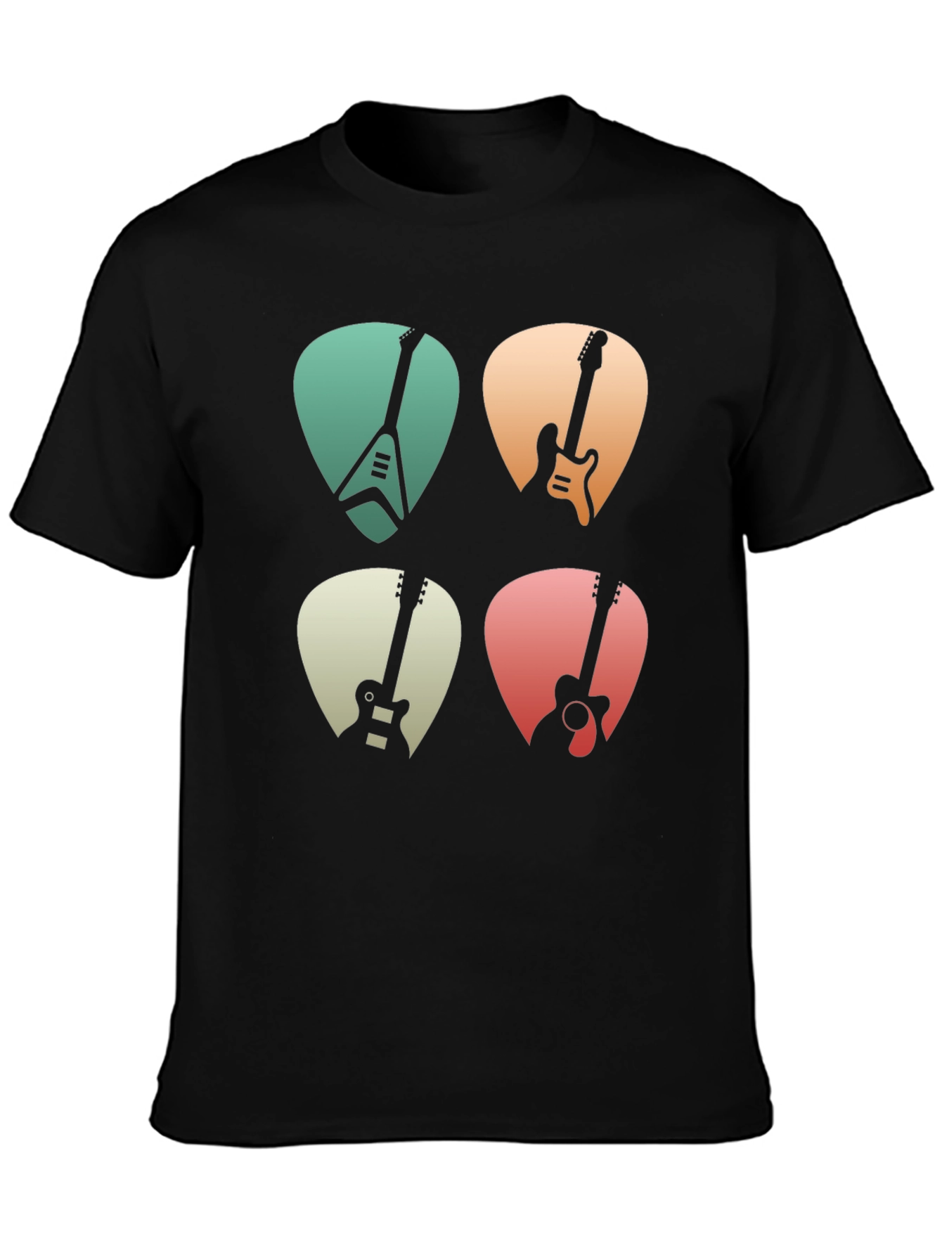 Guitar Pick T-Shirt Music Lover Tee