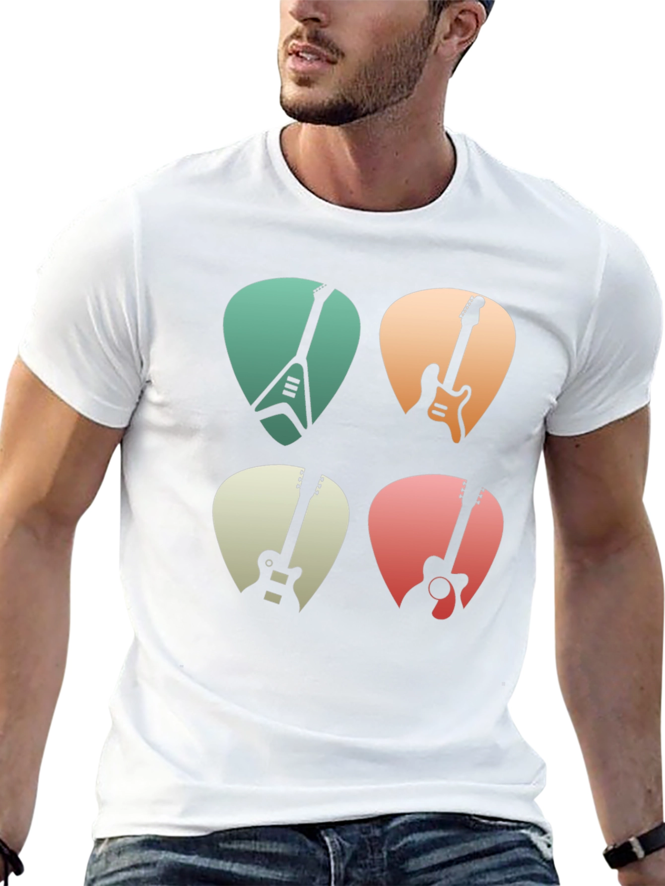 Guitar Pick T-Shirt Music Lover Tee