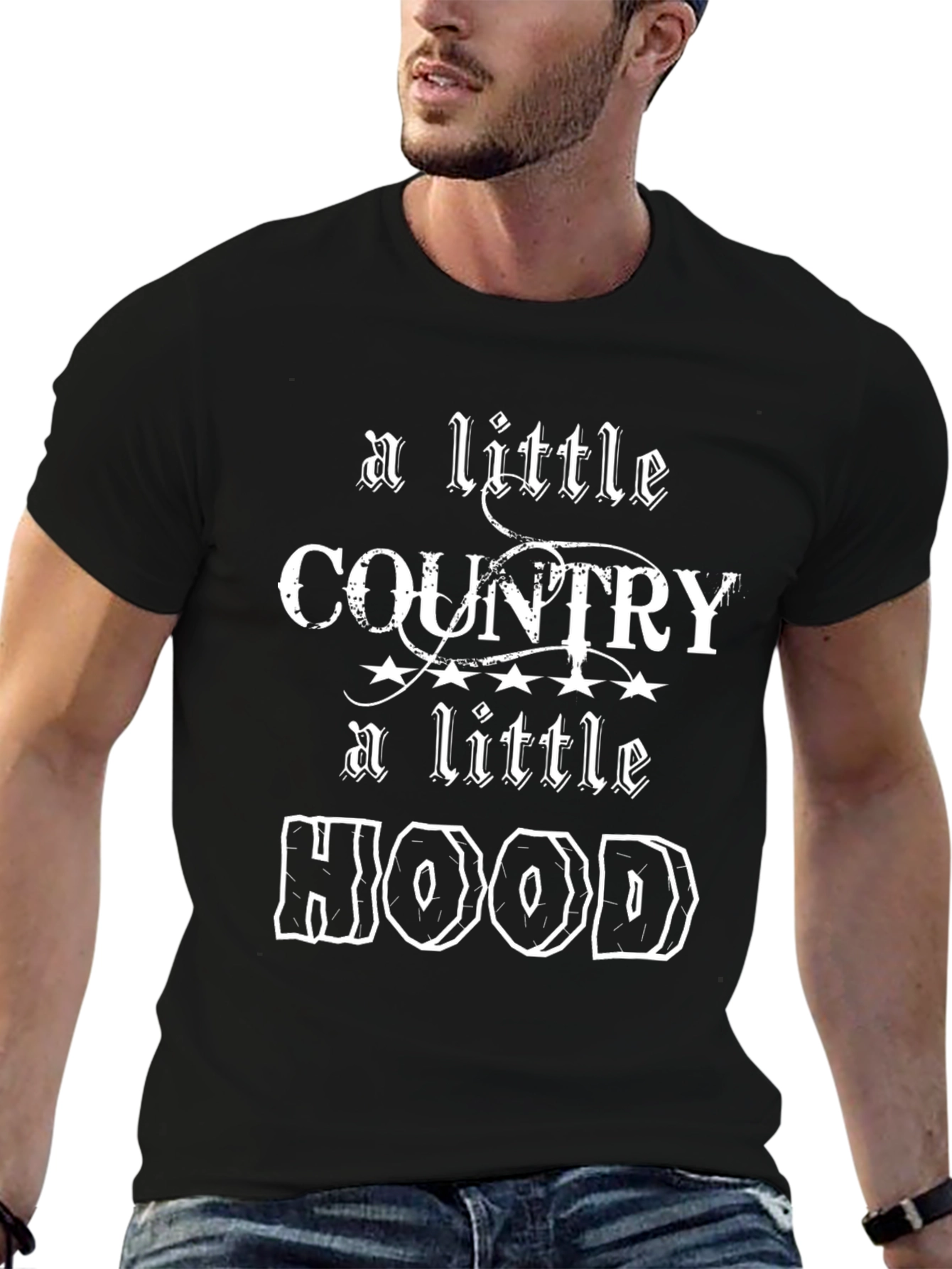 A Little Country A Little Hood Graphic T-Shirt