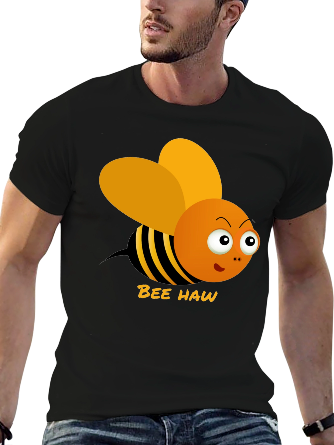 Bee Haw Funny Graphic T-Shirt