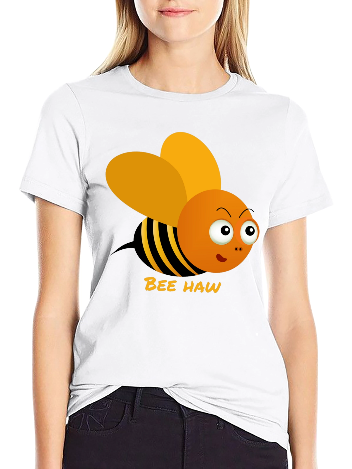 Bee Haw Funny Graphic T-Shirt