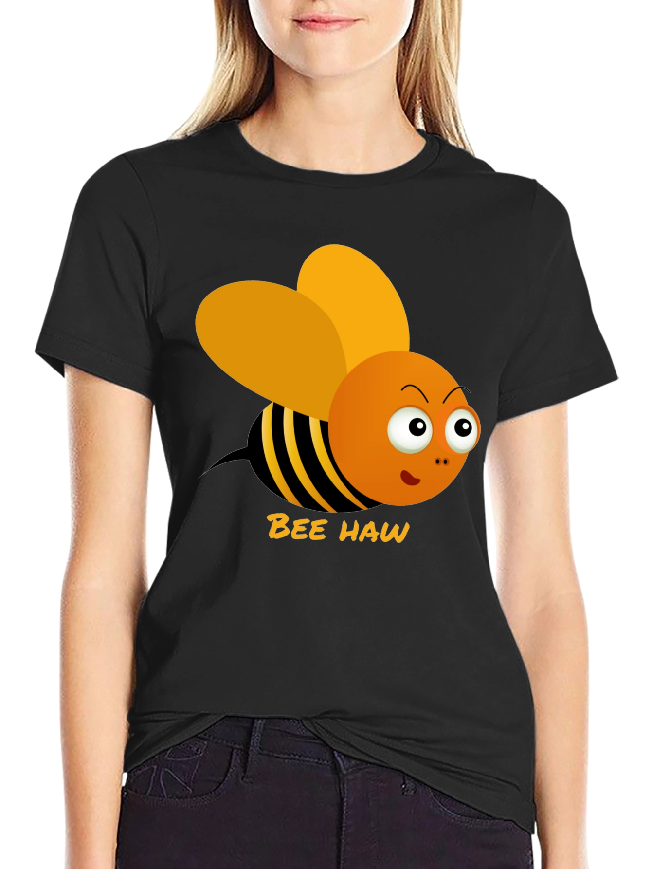 Bee Haw Funny Graphic T-Shirt