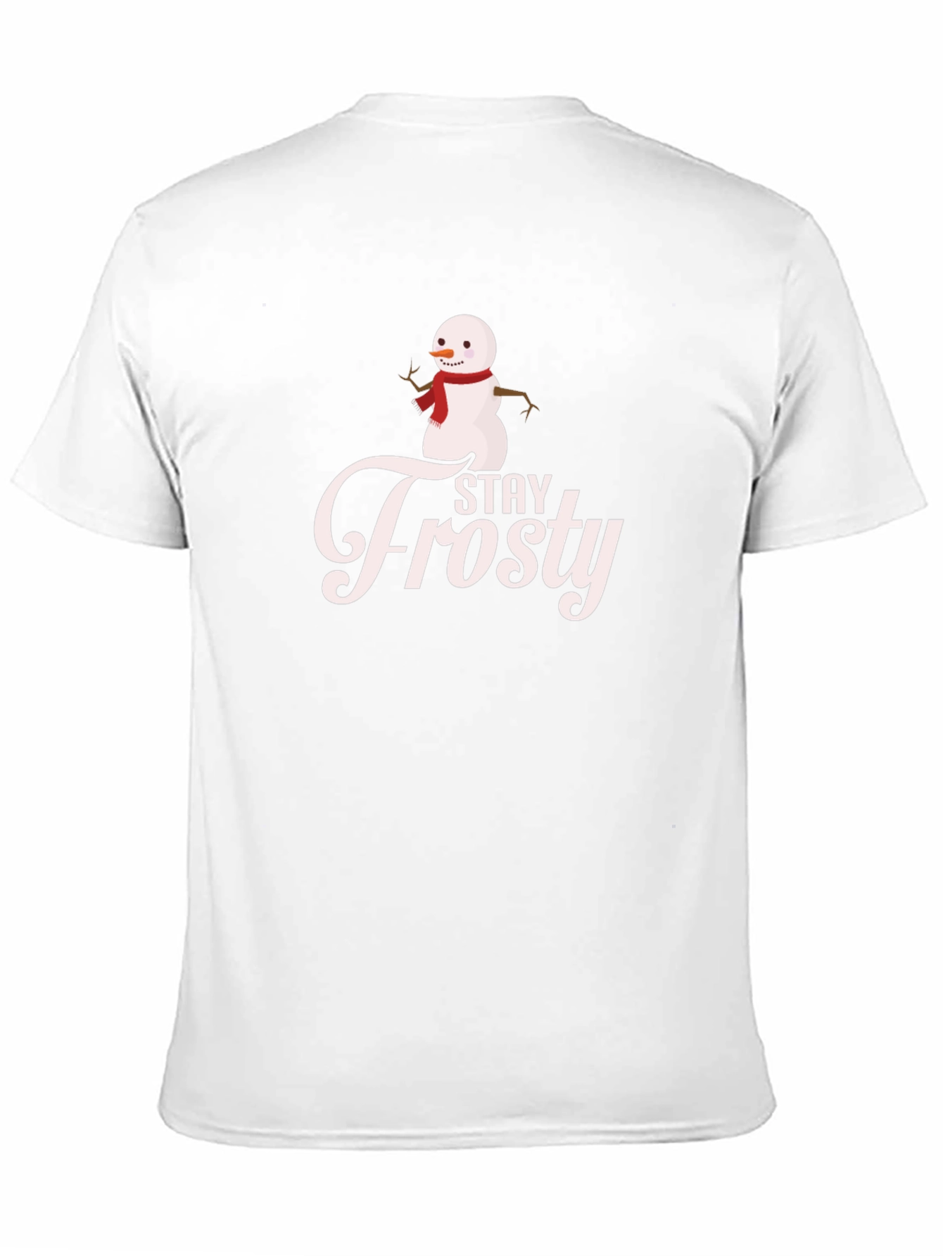 Stay Frosty Snowman Graphic Tee - Black Casual T-Shirt
