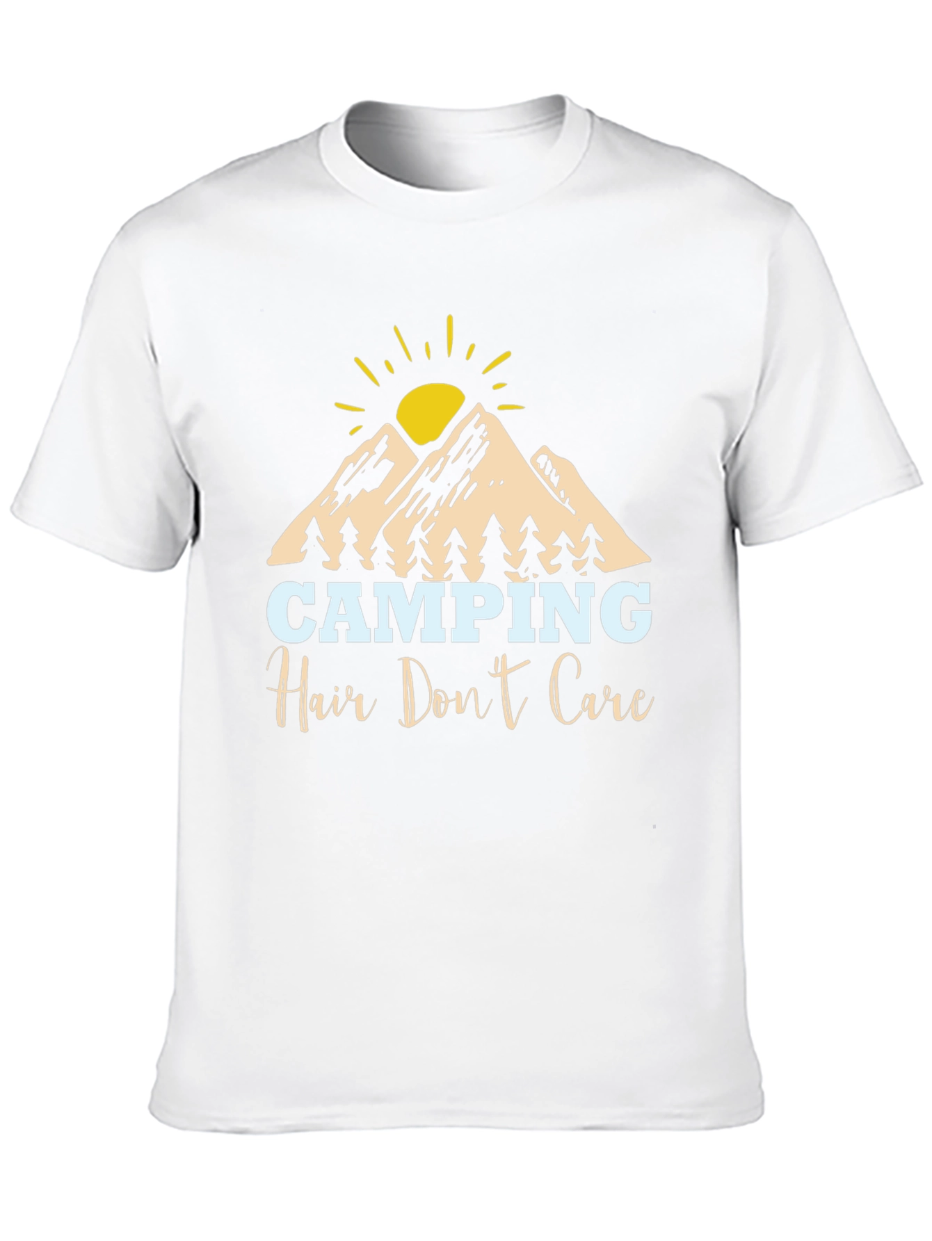 Camping Hair Dont Care Graphic Tee