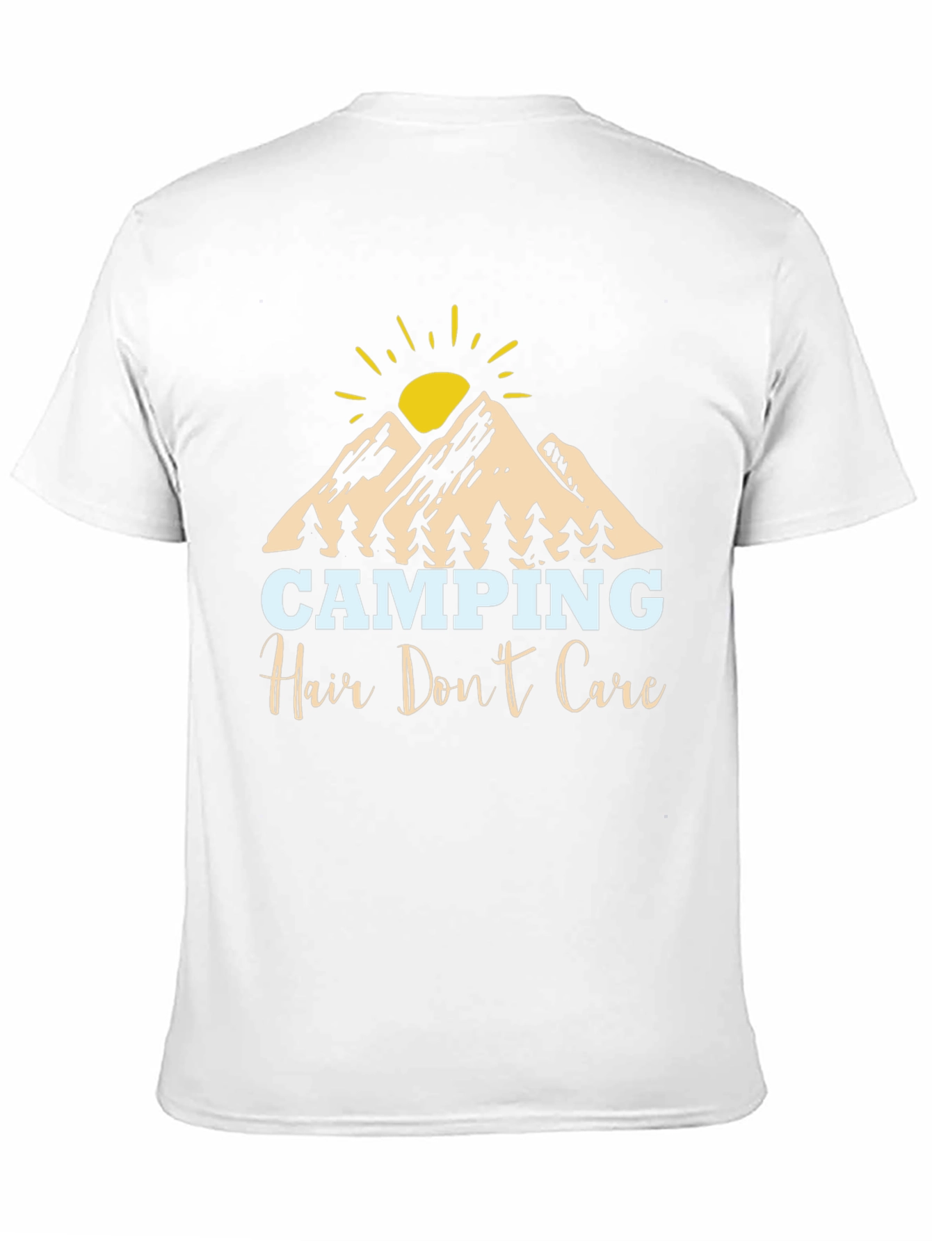 Camping Hair Dont Care Graphic Tee