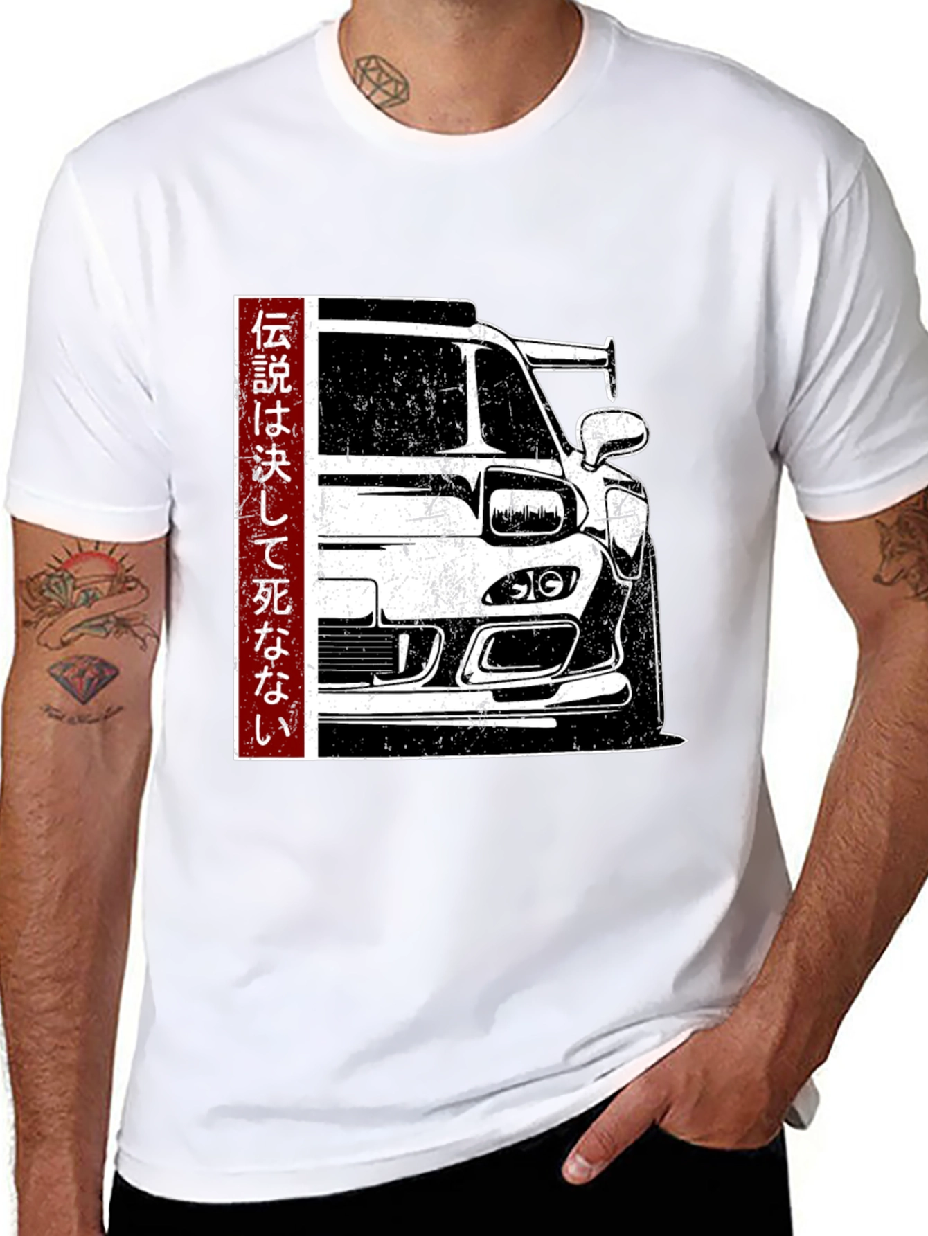 JDM Car Graphic Black T-Shirt