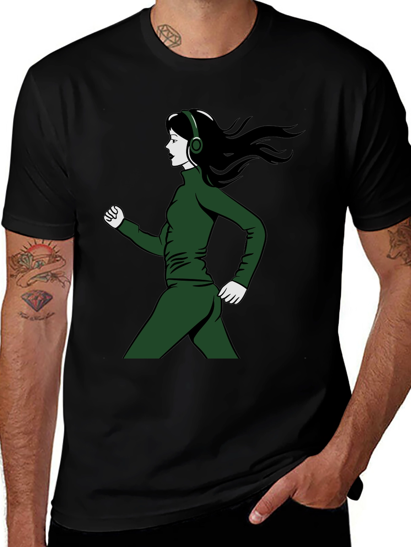 Running Woman Graphic T-Shirt