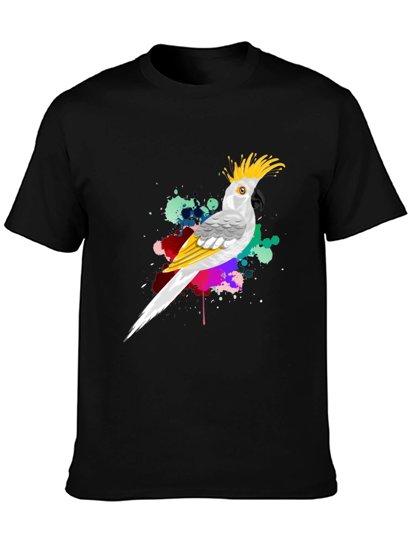 Parrot Splash Mens Graphic Tee