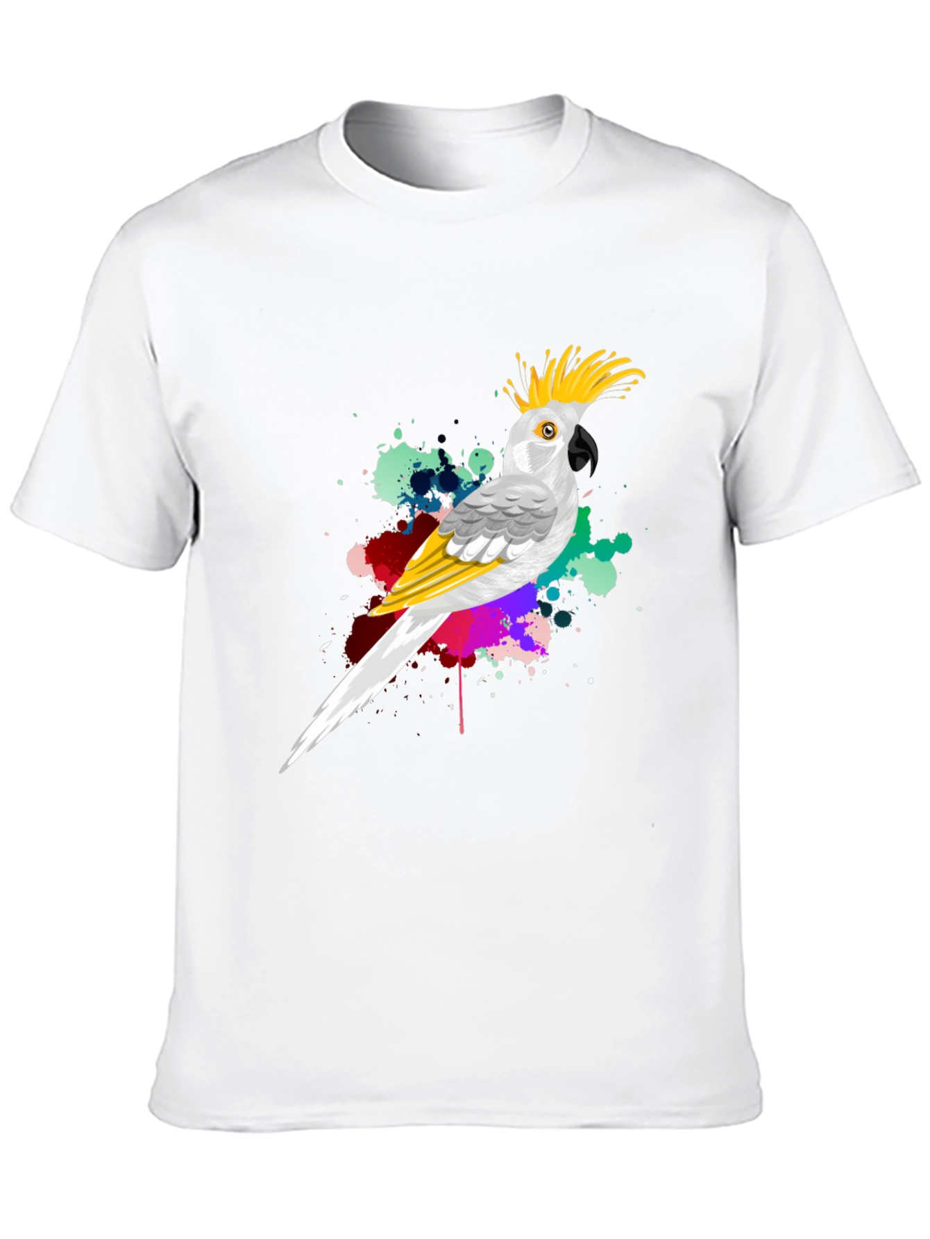 Parrot Splash Mens Graphic Tee