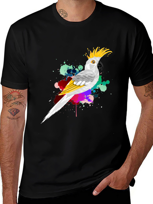 Parrot Splash Mens Graphic Tee