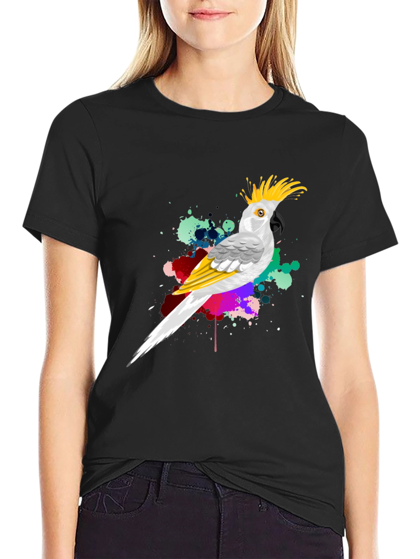 Parrot Splash Mens Graphic Tee