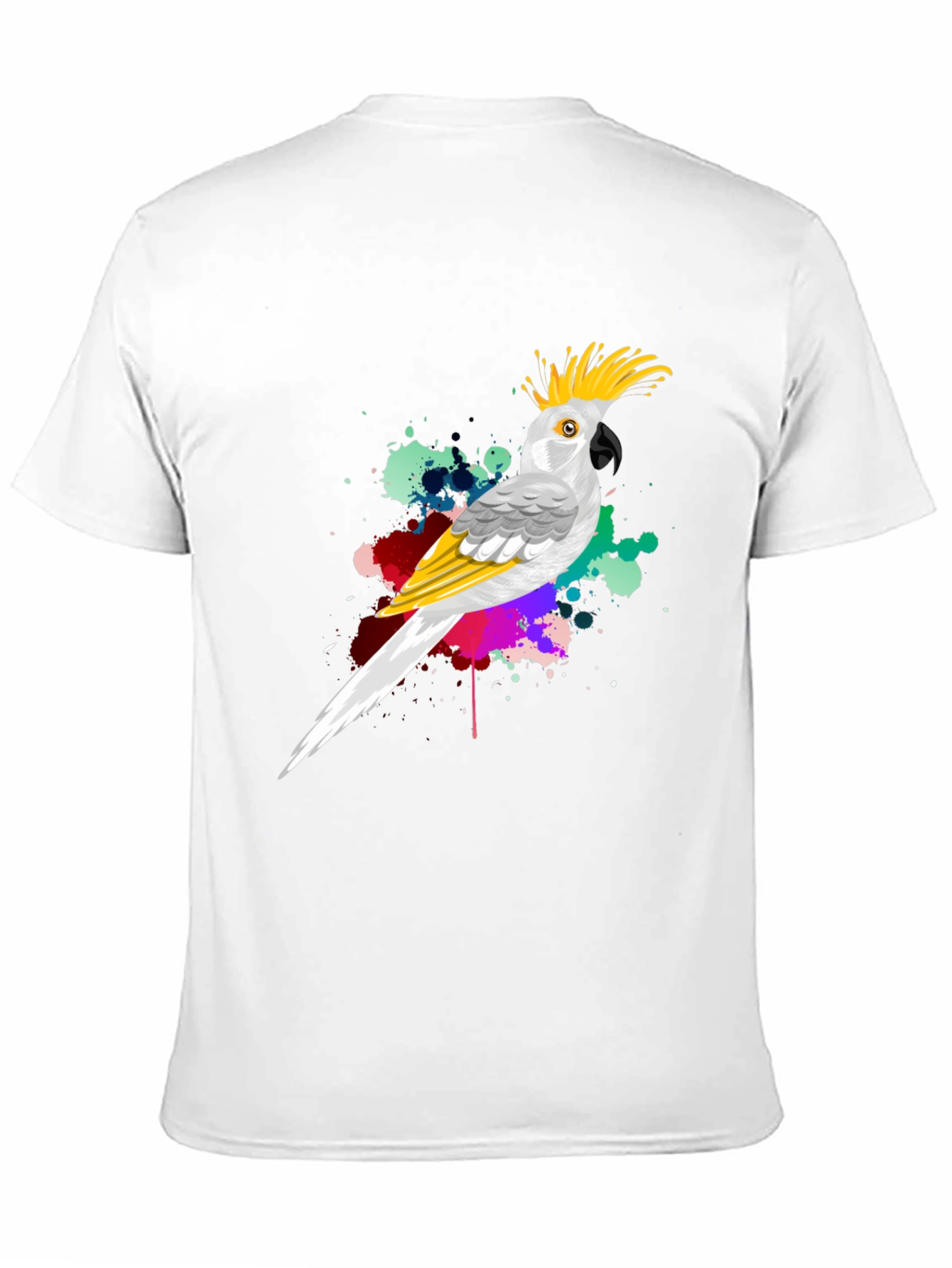 Parrot Splash Mens Graphic Tee