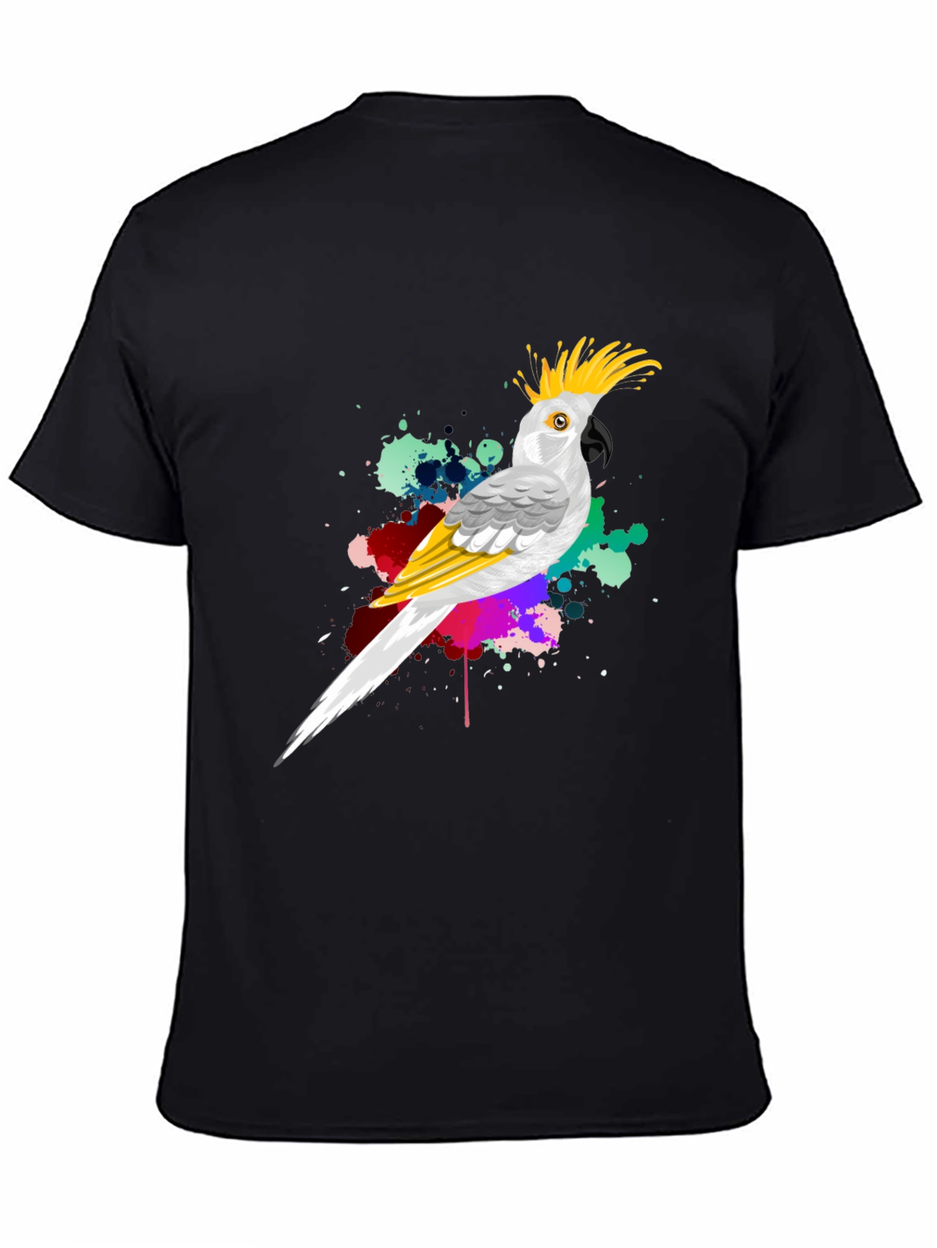 Parrot Splash Mens Graphic Tee