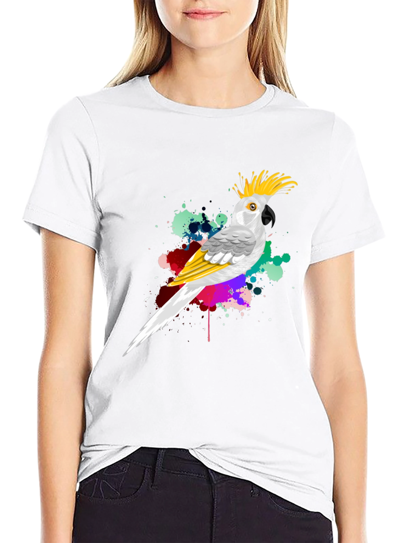 Parrot Splash Mens Graphic Tee