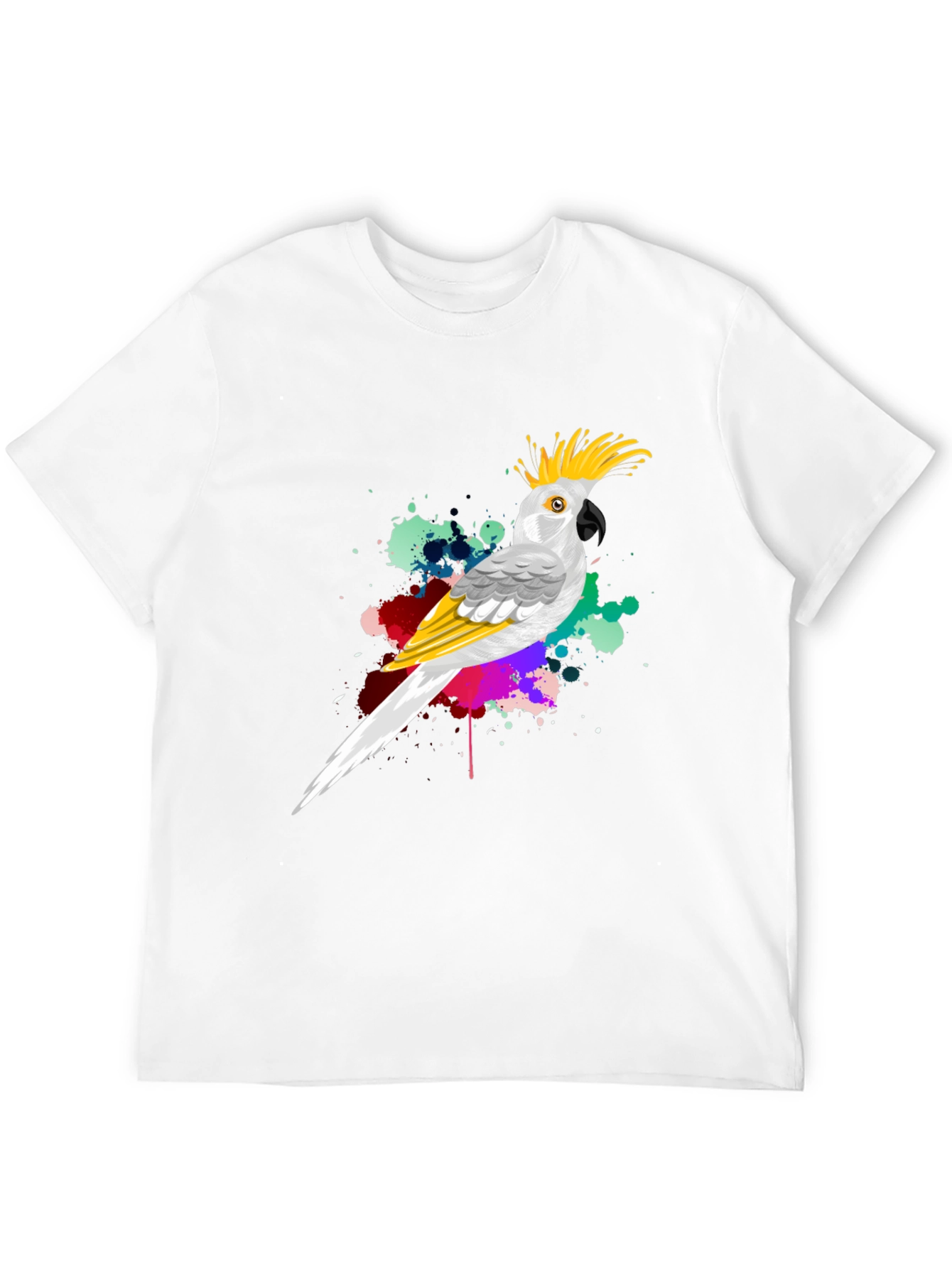 Parrot Splash Mens Graphic Tee