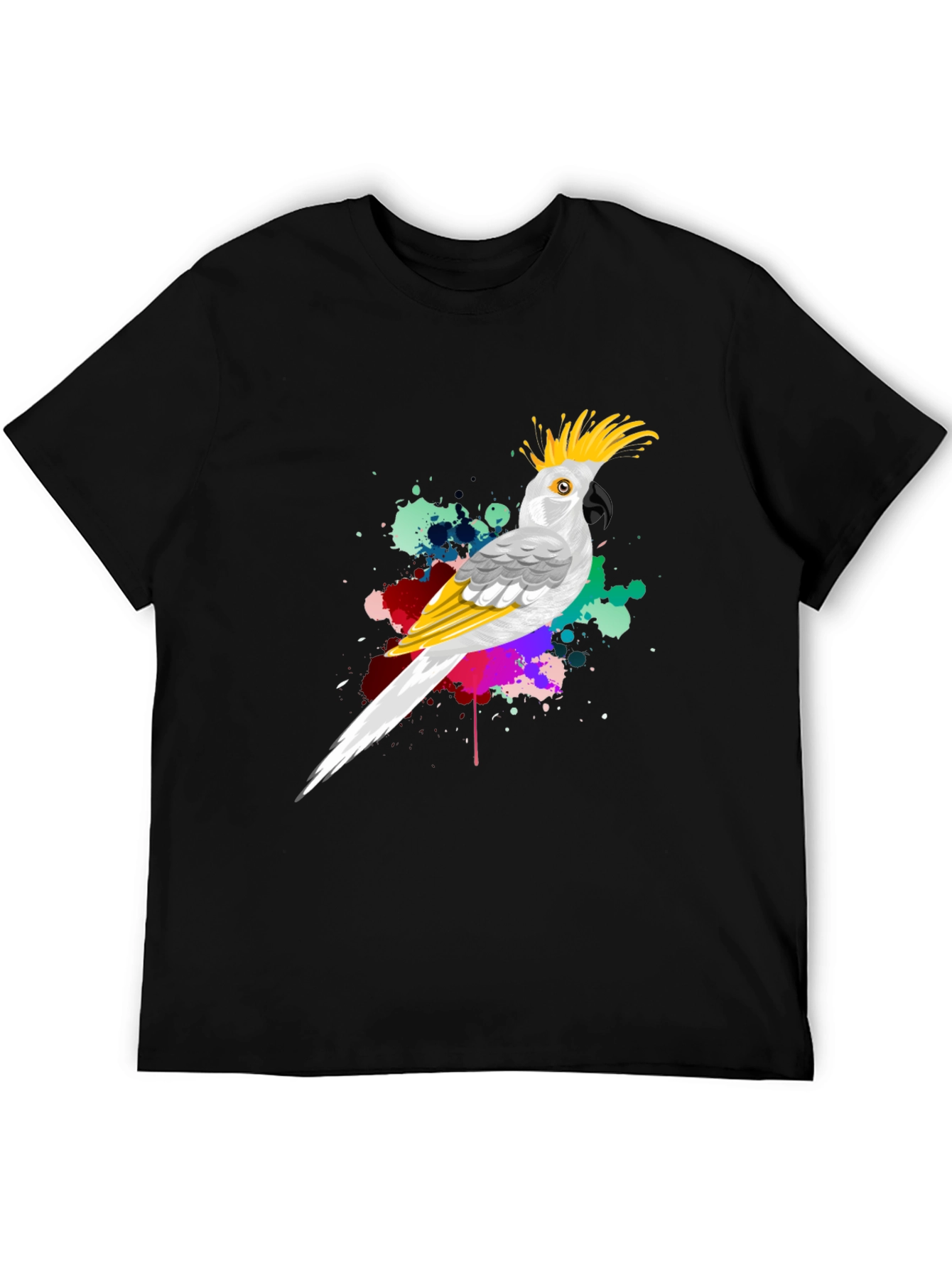 Parrot Splash Mens Graphic Tee