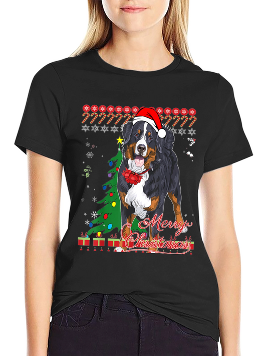 Dog Merry Christmas T-Shirt Holiday Pet Lover Tee