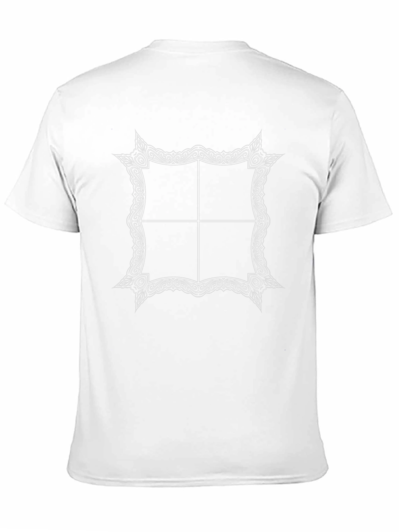 Ornate Framed Graphic Black Tee