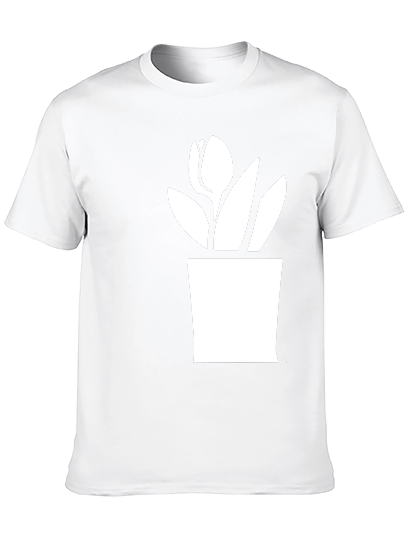 Black Tulip Plant Graphic T-Shirt