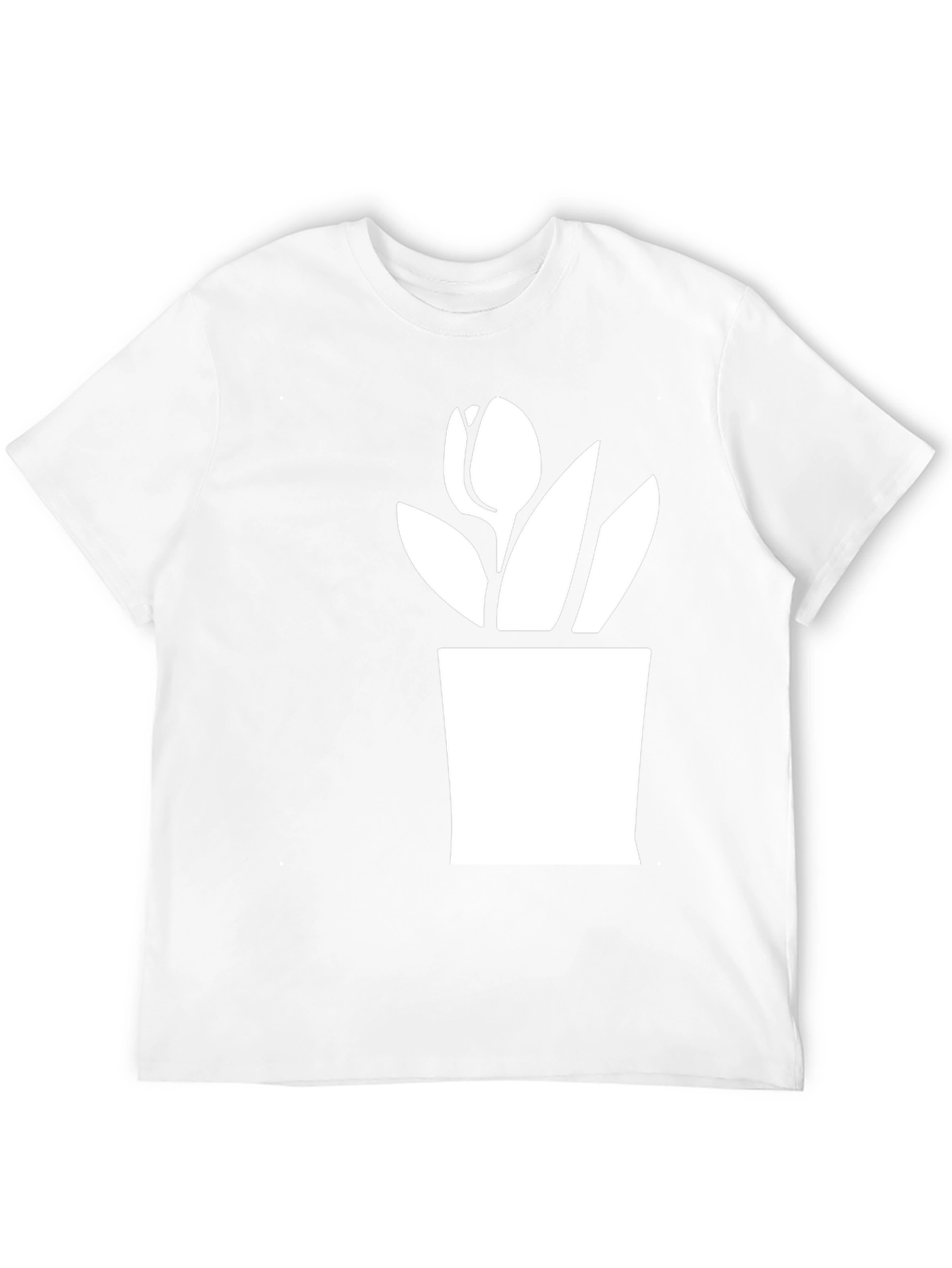 Black Tulip Plant Graphic T-Shirt