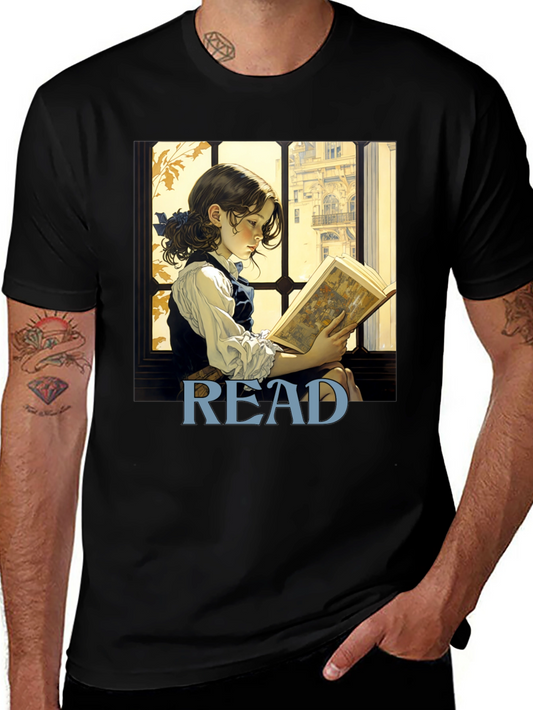 Read Bookworm T-Shirt: Artistic Literary Tee