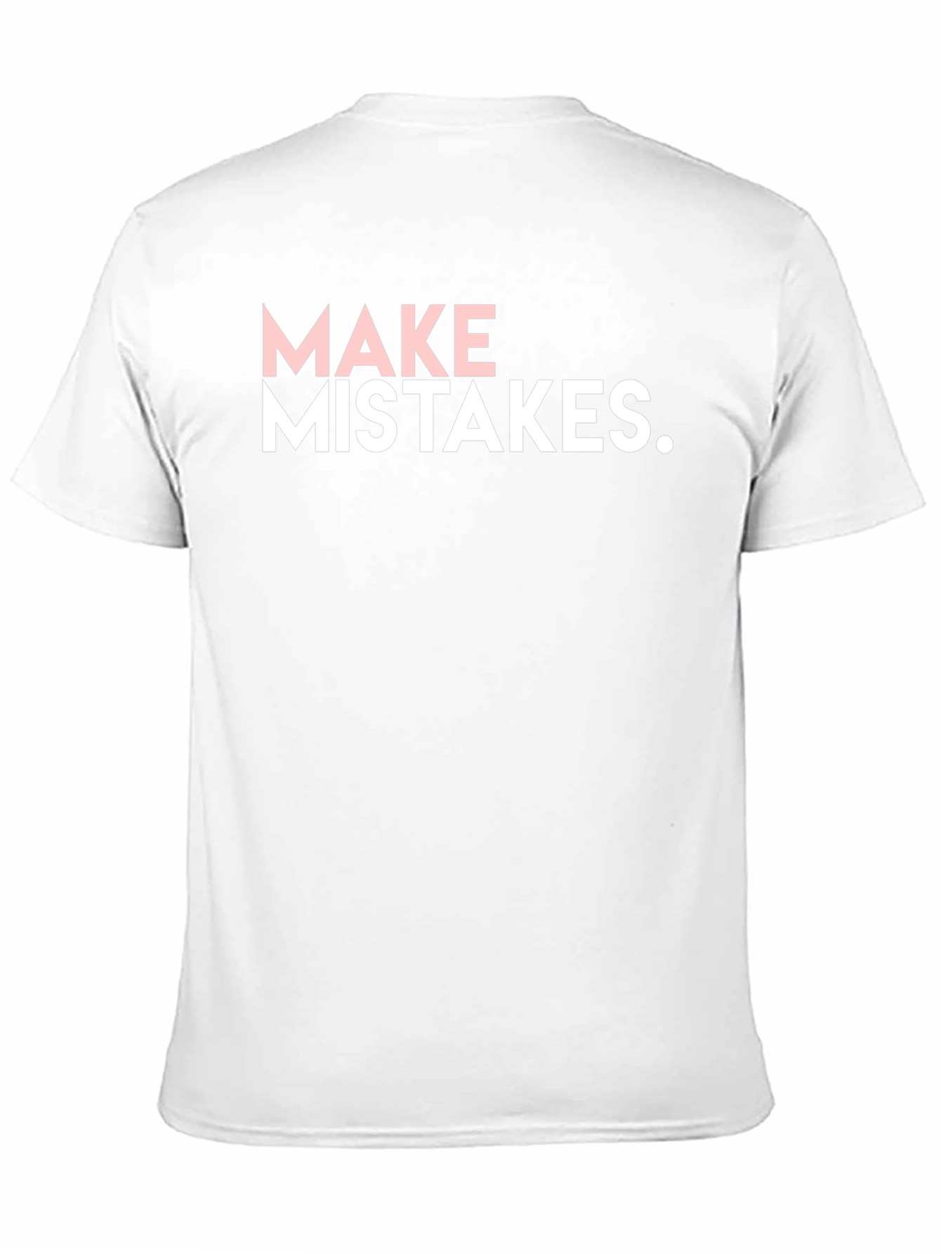 Make Mistakes Black Graphic Tee