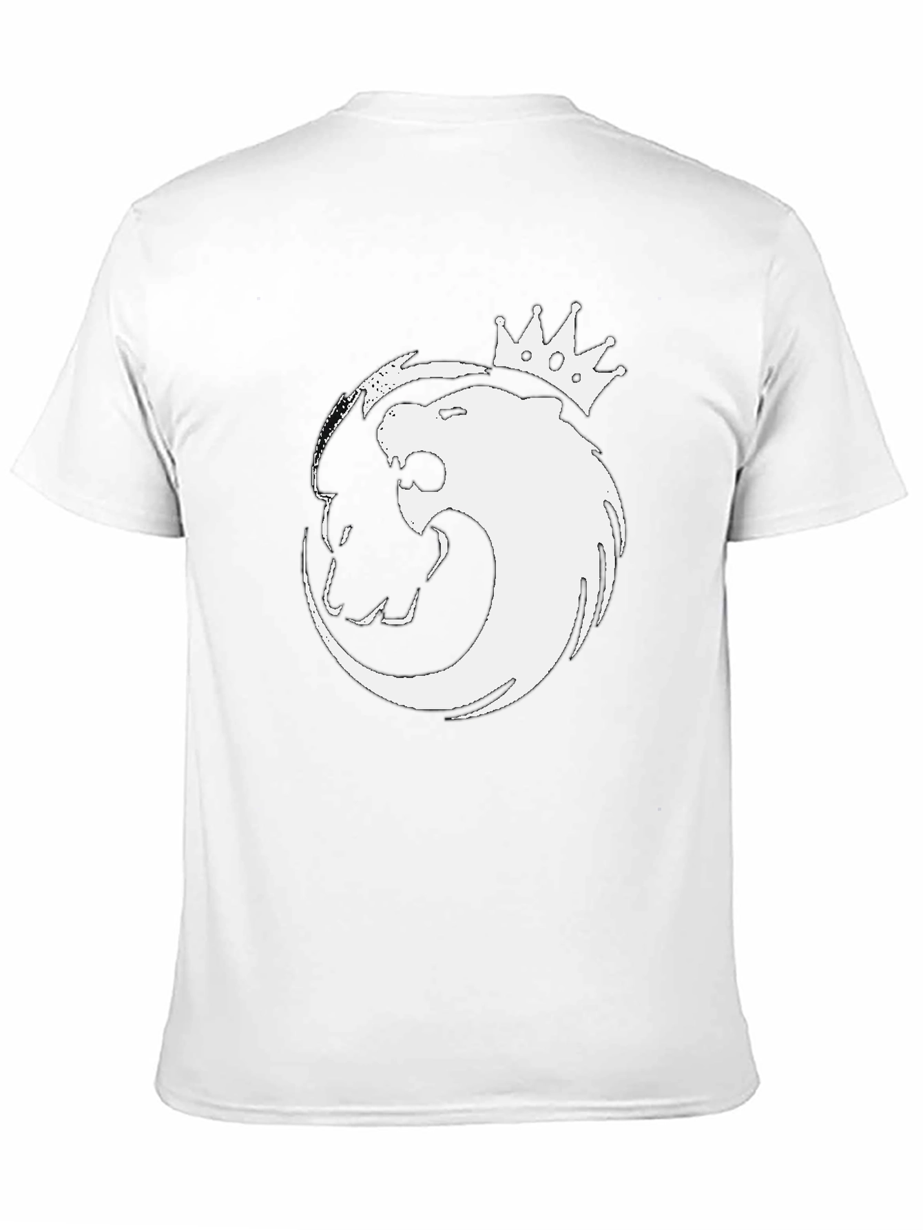 Lion King Yin Yang Graphic Black T-Shirt
