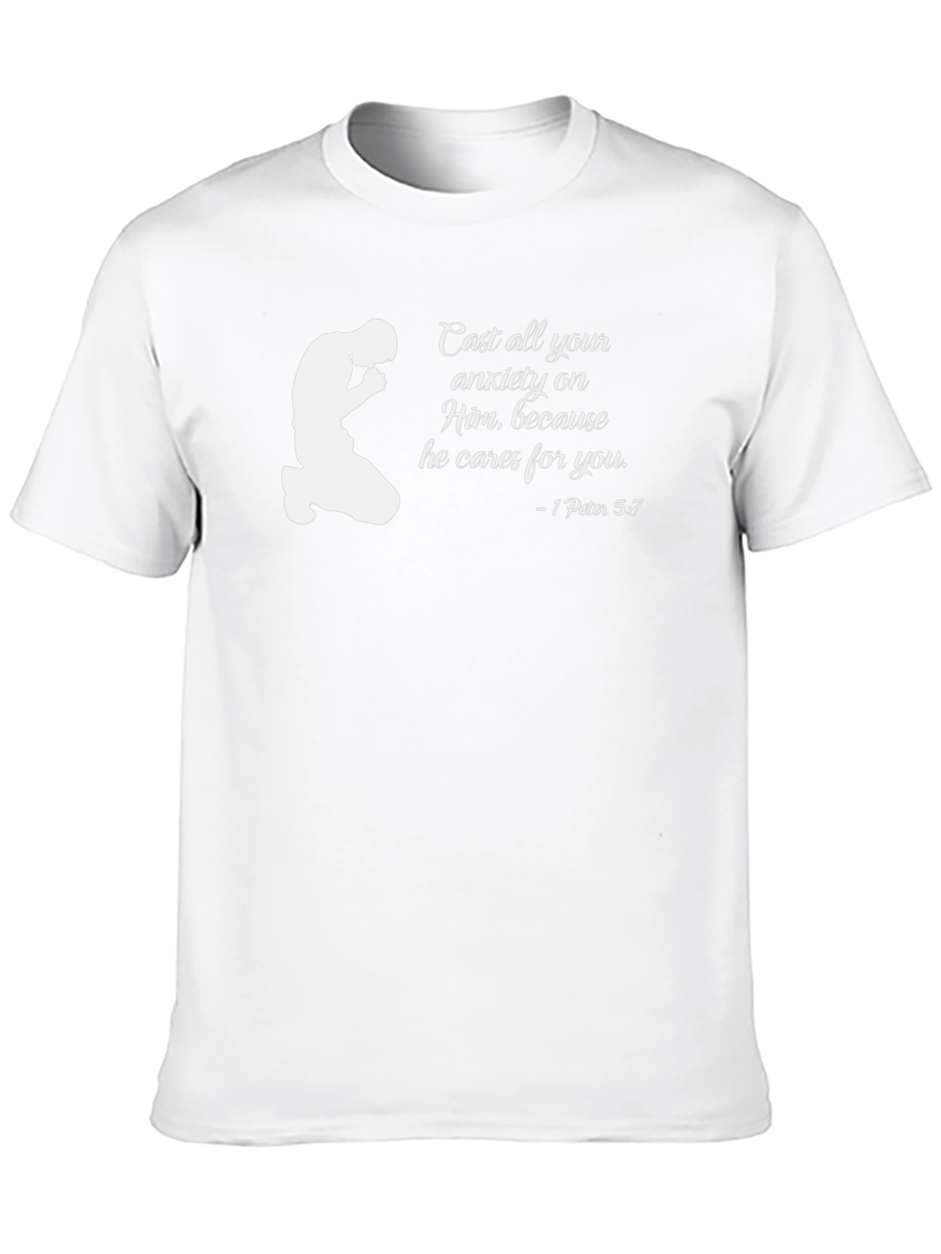 Faith-Based Tee: Cast All Your Anxiety on Him T-Shirt