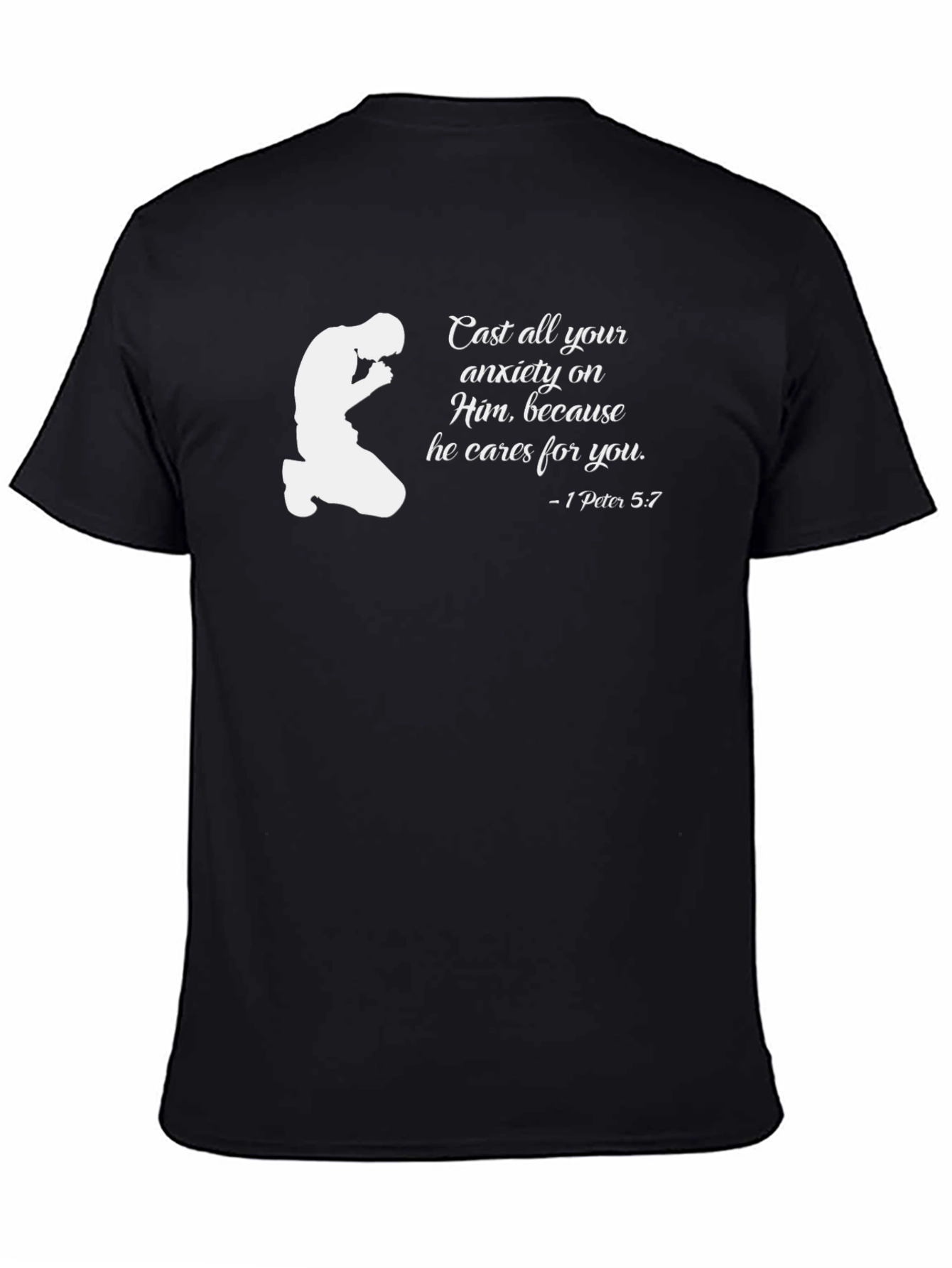 Faith-Based Tee: Cast All Your Anxiety on Him T-Shirt