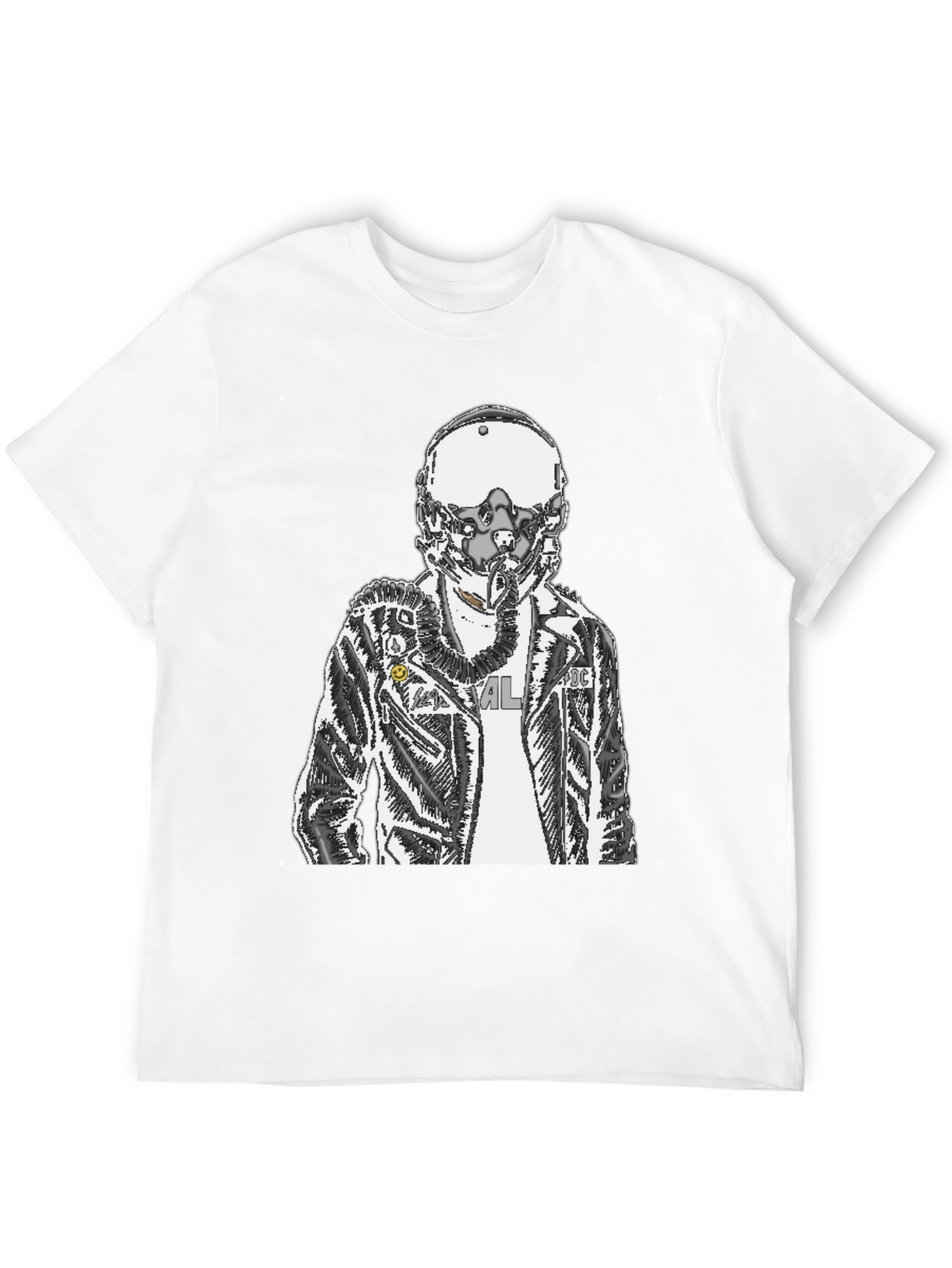 Pilot Graphic Tee - Black Crew Neck T-Shirt