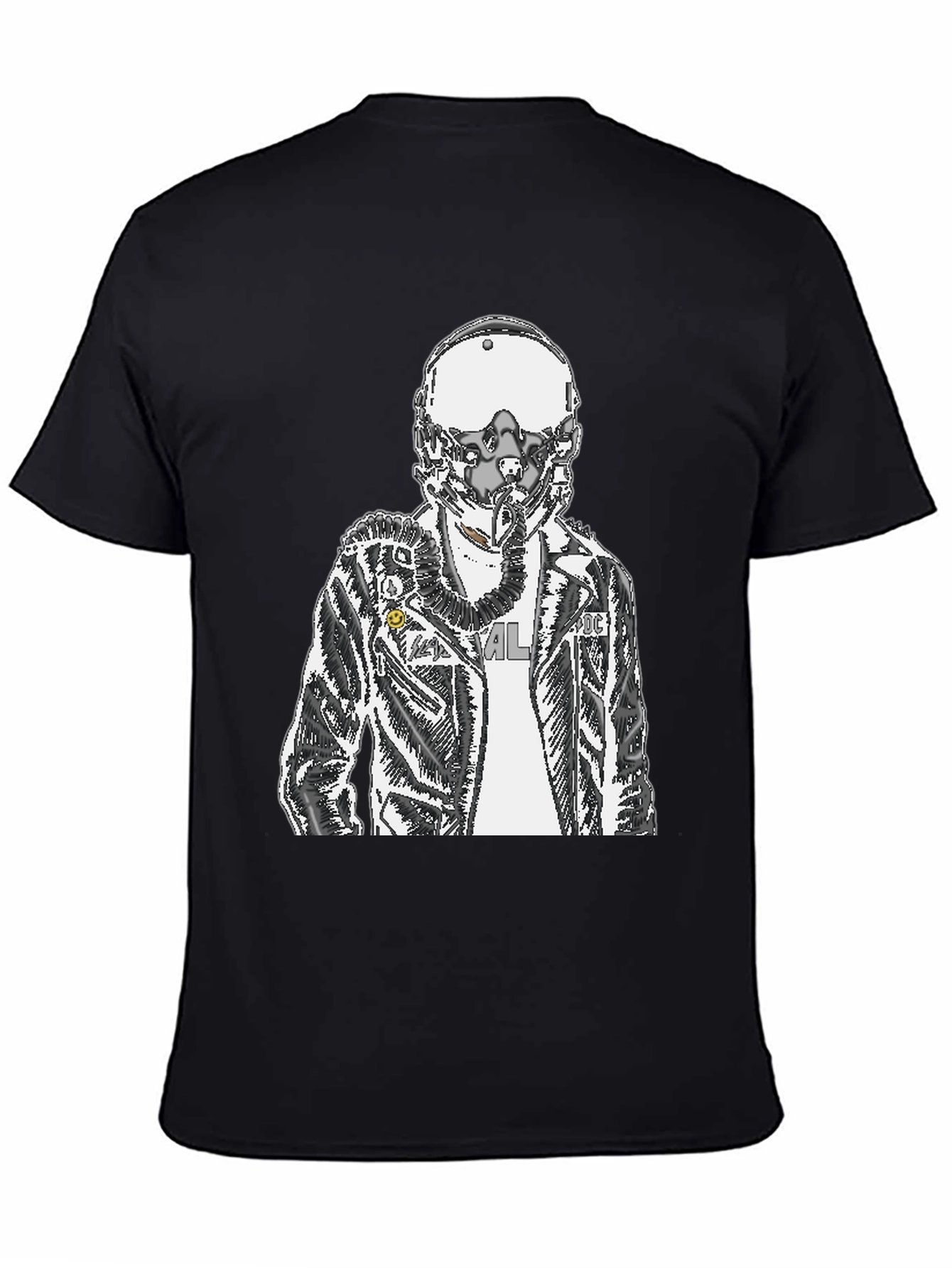 Pilot Graphic Tee - Black Crew Neck T-Shirt