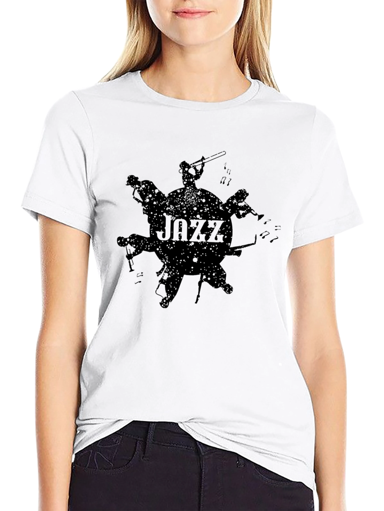 Jazz Band Graphic Print T-Shirt