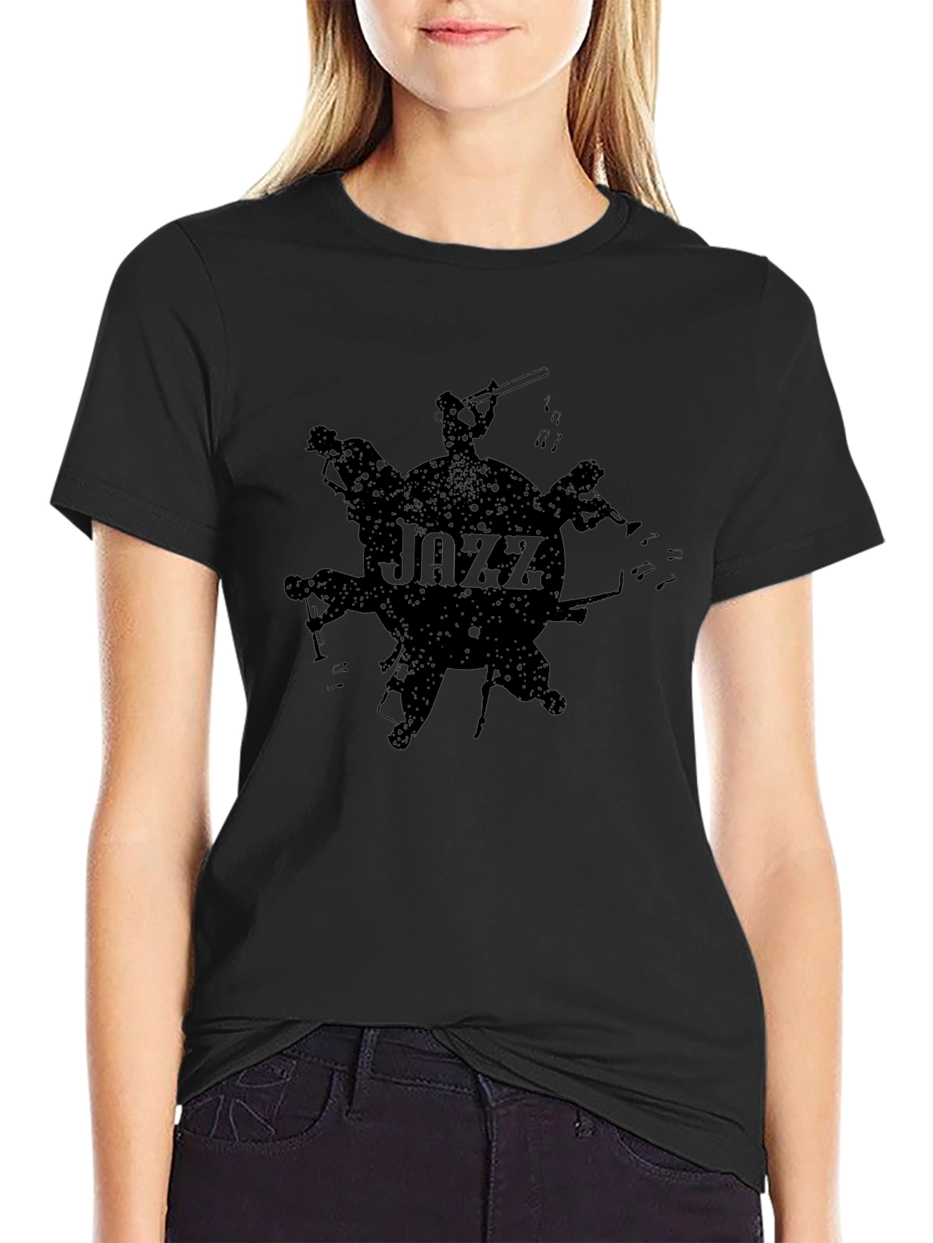 Jazz Band Graphic Print T-Shirt